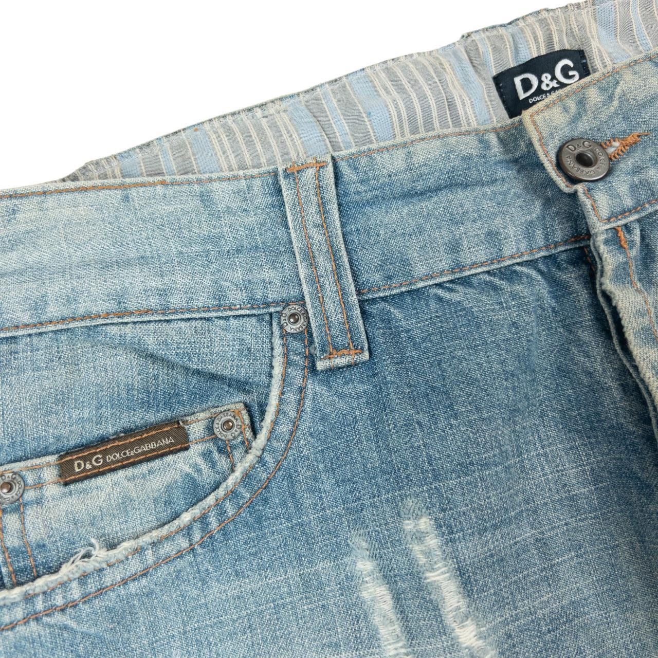 Dolce & Gabbana Vintage Dolce & Gabbana Embroidered Denim Jeans Size W31 Size US 31 - 5 Thumbnail