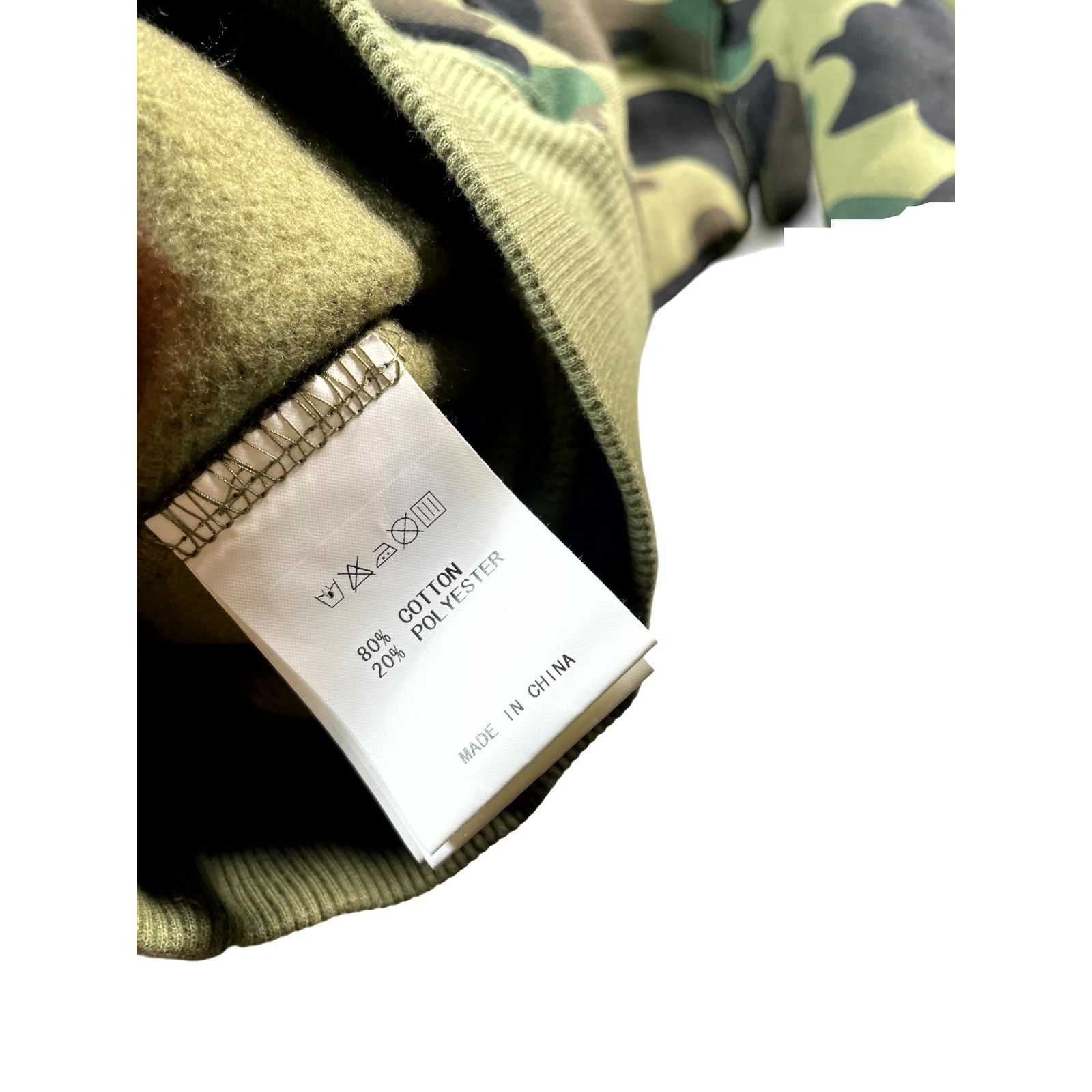 Bape Bape Champion Camo Crewneck Green Sweatshirt Size US XL / EU 56 / 4 - 3 Thumbnail