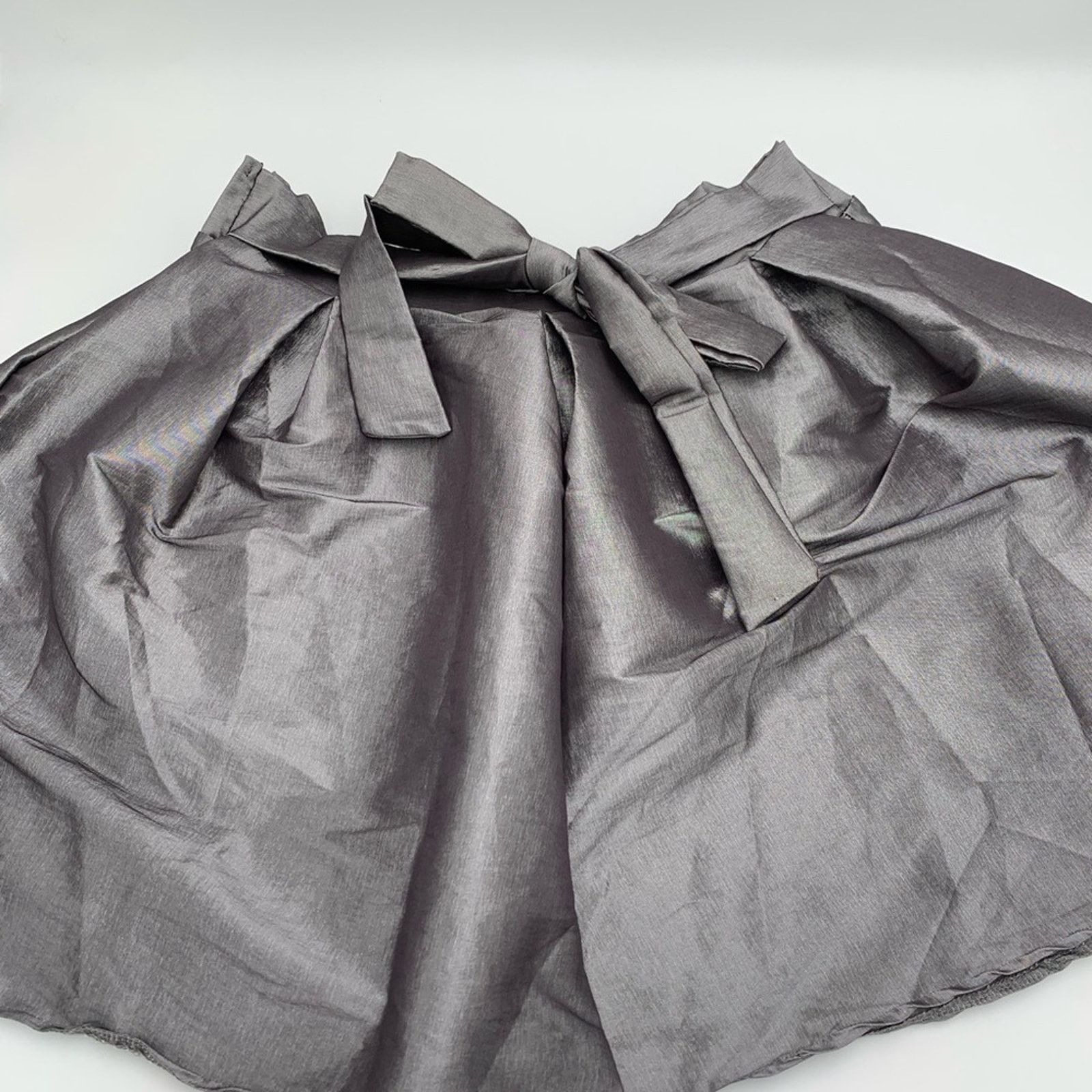& Other Stories Cleo Metallic Flared A-Line Swing Casual Party Mini Skirt Size 42" / US 20 - 6 Thumbnail