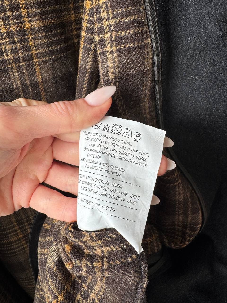 Schneiders Schneiders Salzburg Manufactum Black/Gray Wool Long Overcoat Size US L / EU 52-54 / 3 - 14 Thumbnail