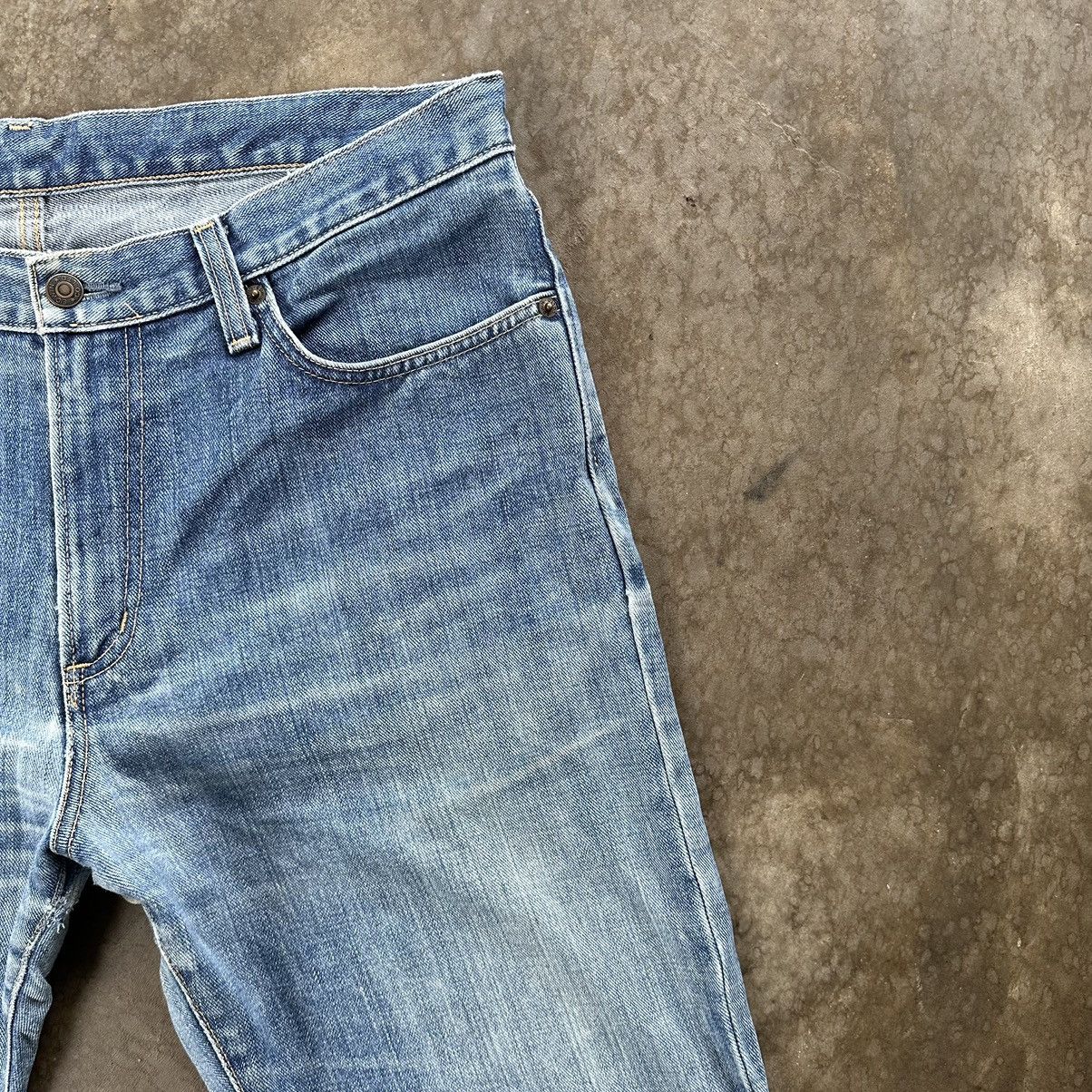 Japanese Brand Vintage Edwin Distressed Faded Denim Jean Pant W36 Size US 36 / EU 52 - 4 Thumbnail