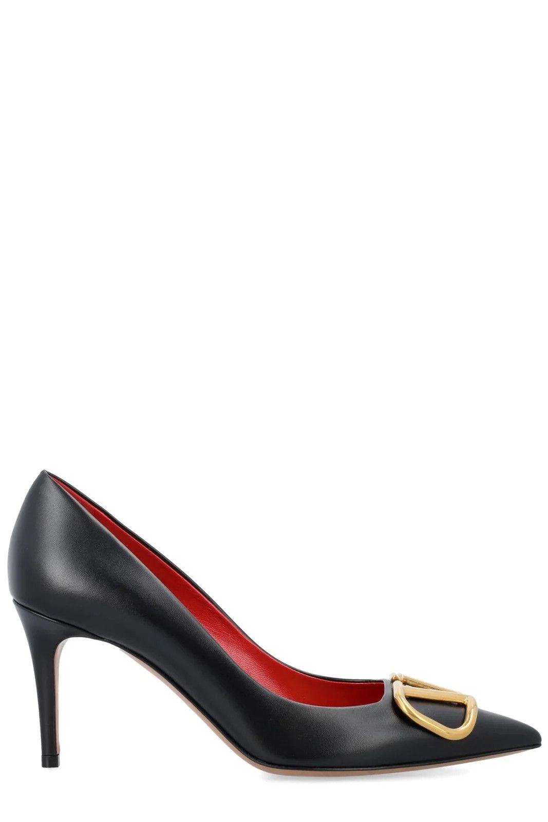 Valentino o1s22i1n0924 Vlogo Signature Leather Decollet Pumps Size US 9 / IT 39 - 1 Thumbnail
