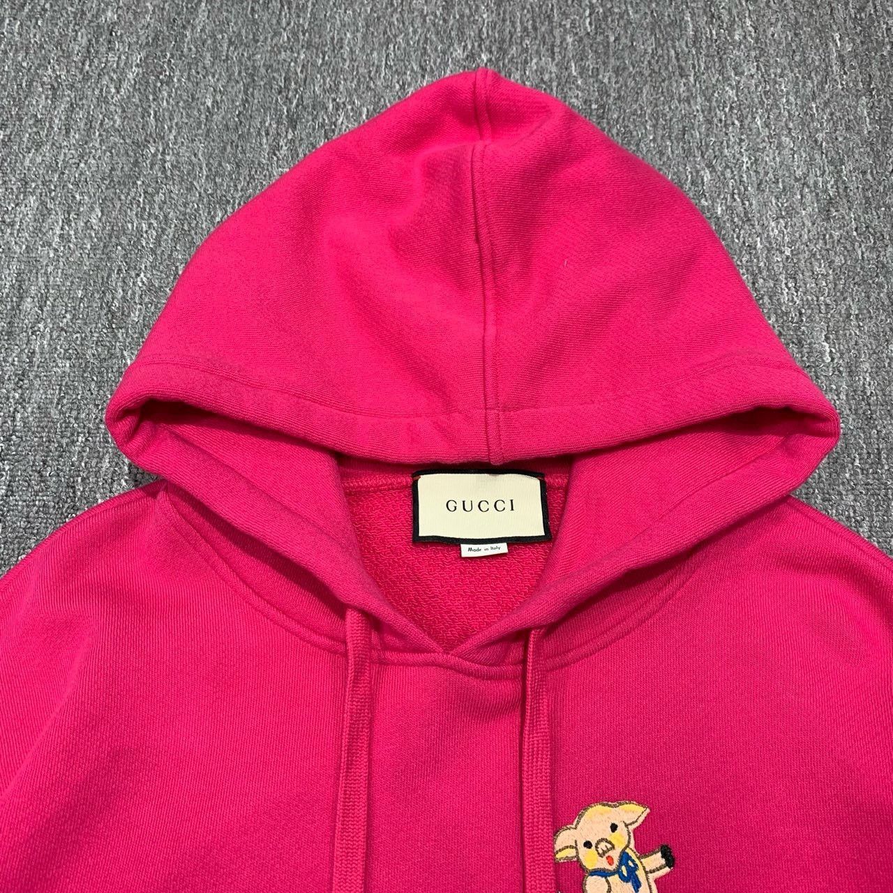 Gucci Gucci Pink Piggy Hoodie Sweatshirt 2501-Nextarrow Size US M / EU 48-50 / 2 - 7 Thumbnail