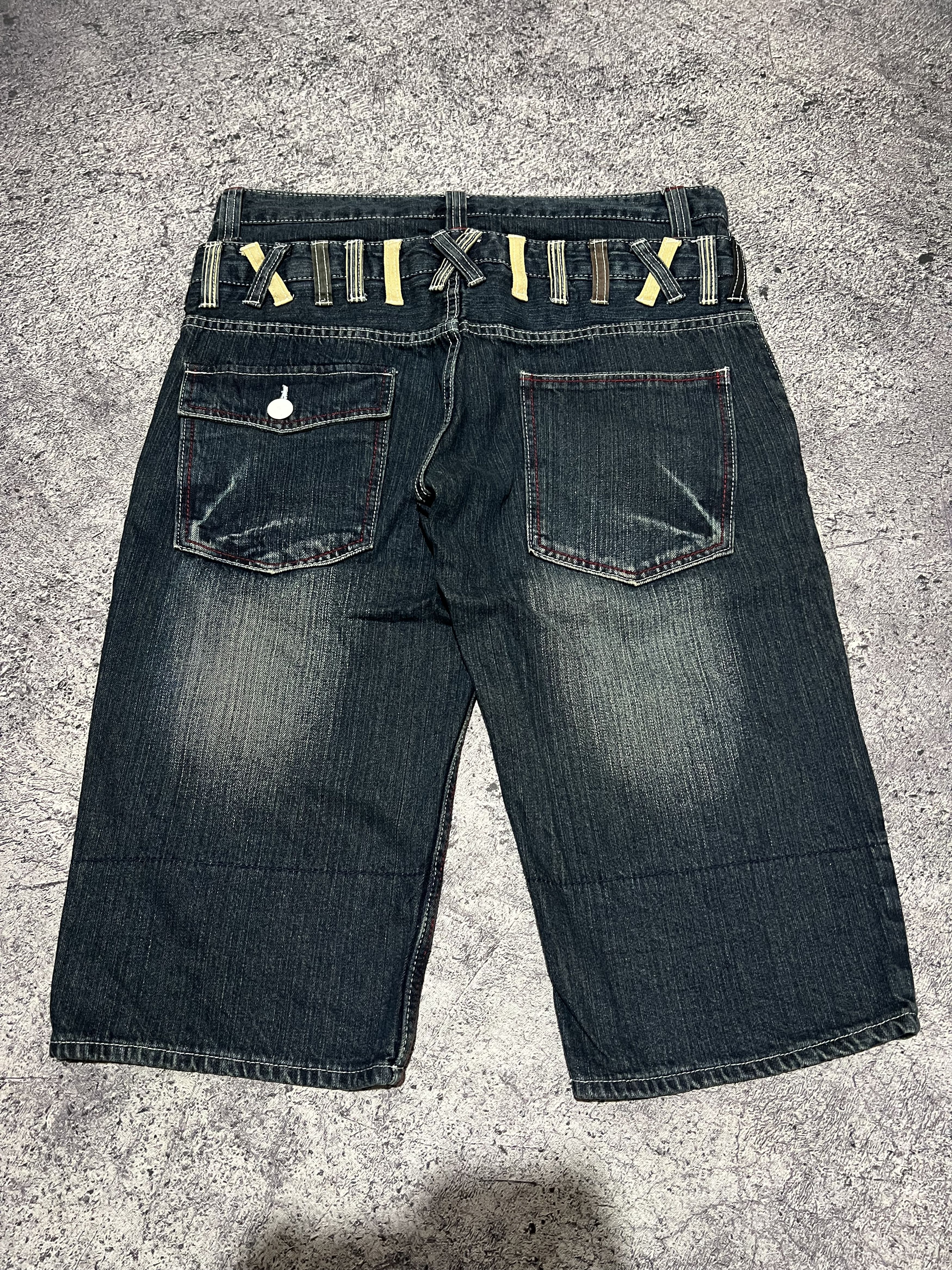 Japanese Brand 2000s Archival Hysteric Cdg Poem Short Jorts Jeans y2k Ifsix Size US 34 / EU 50 - 2 Thumbnail