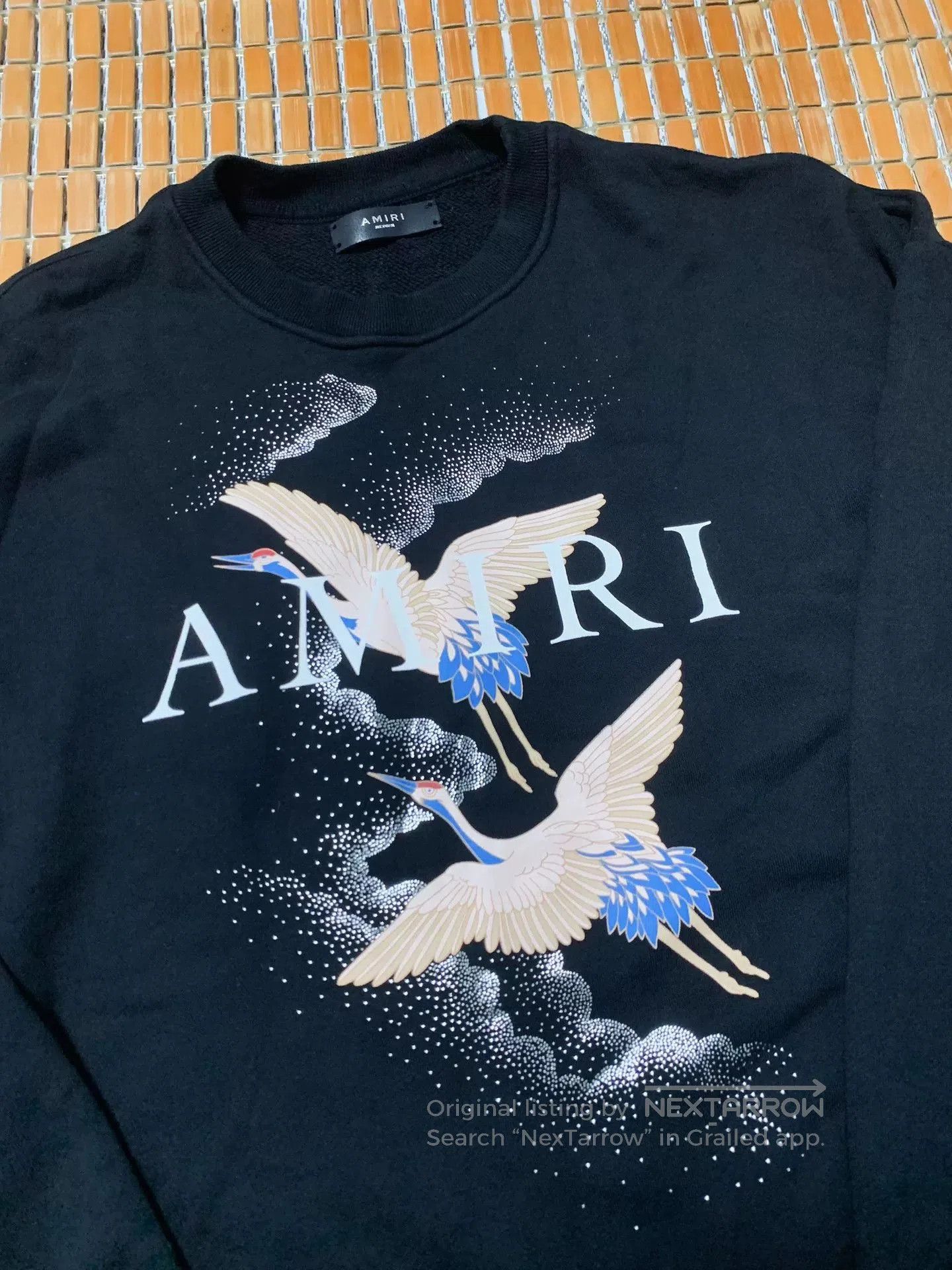 Amiri AMIRI Sequined Crane Sweatshirt. Size US M / EU 48-50 / 2 - 2 Thumbnail