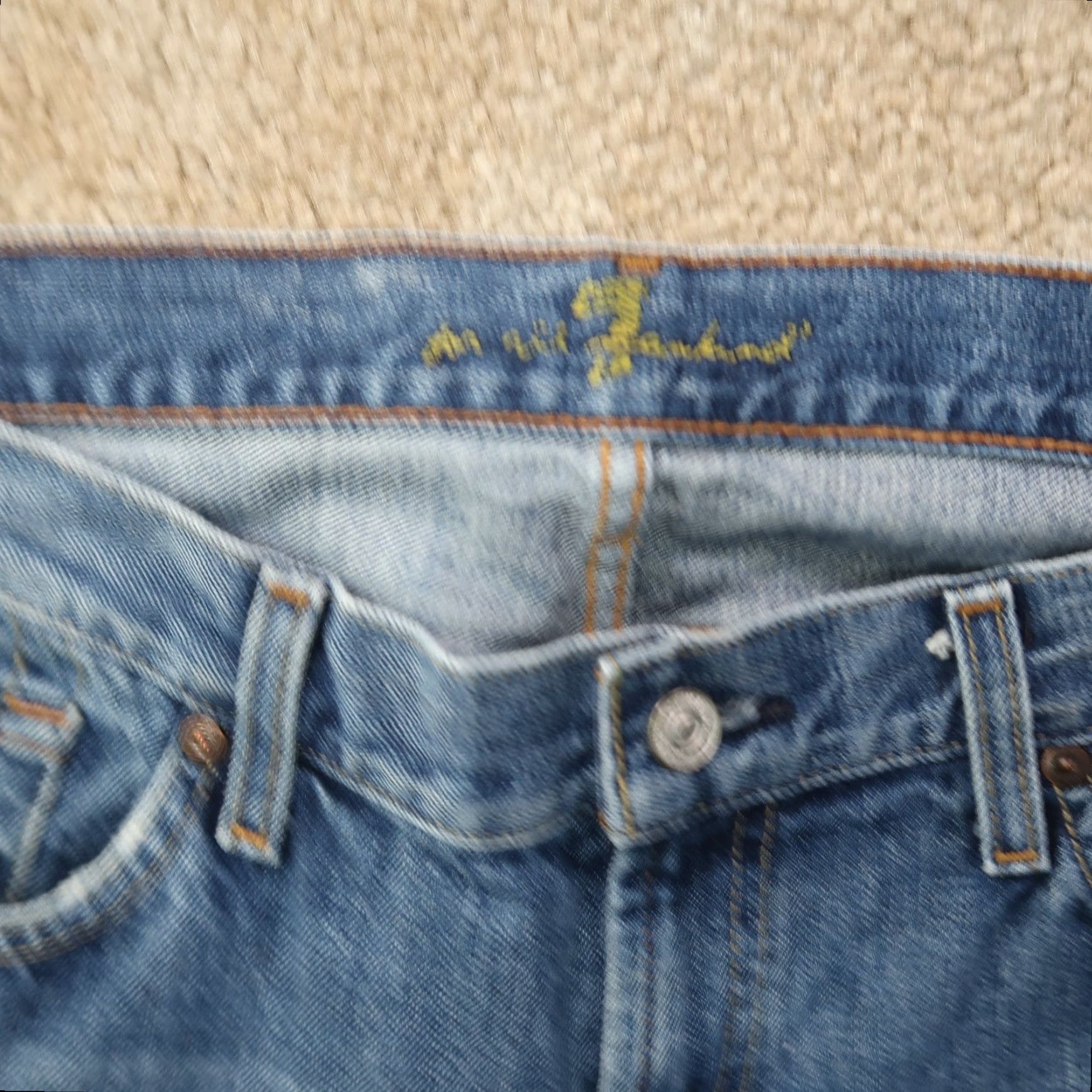 7 For All Mankind 7 For All Mankind Bootcut Jeans Men's 36x30 Blue Denim 7FAM Size US 36 / EU 52 - 3 Thumbnail