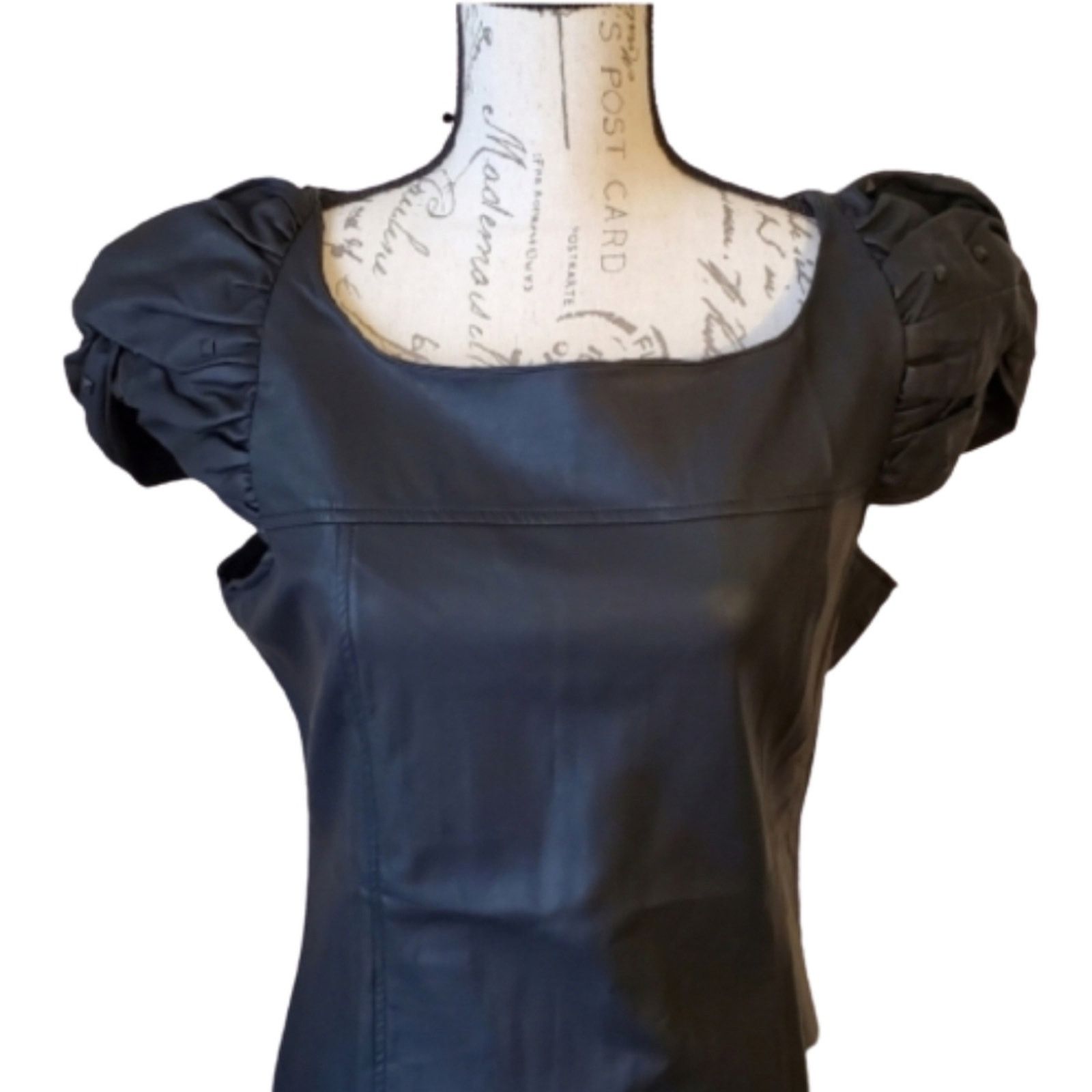 Rocawear LA BELLE ROC • VEGAN LEATHER COCKTAIL DRESS • Large NWT Size L / US 10 / IT 46 - 3 Thumbnail