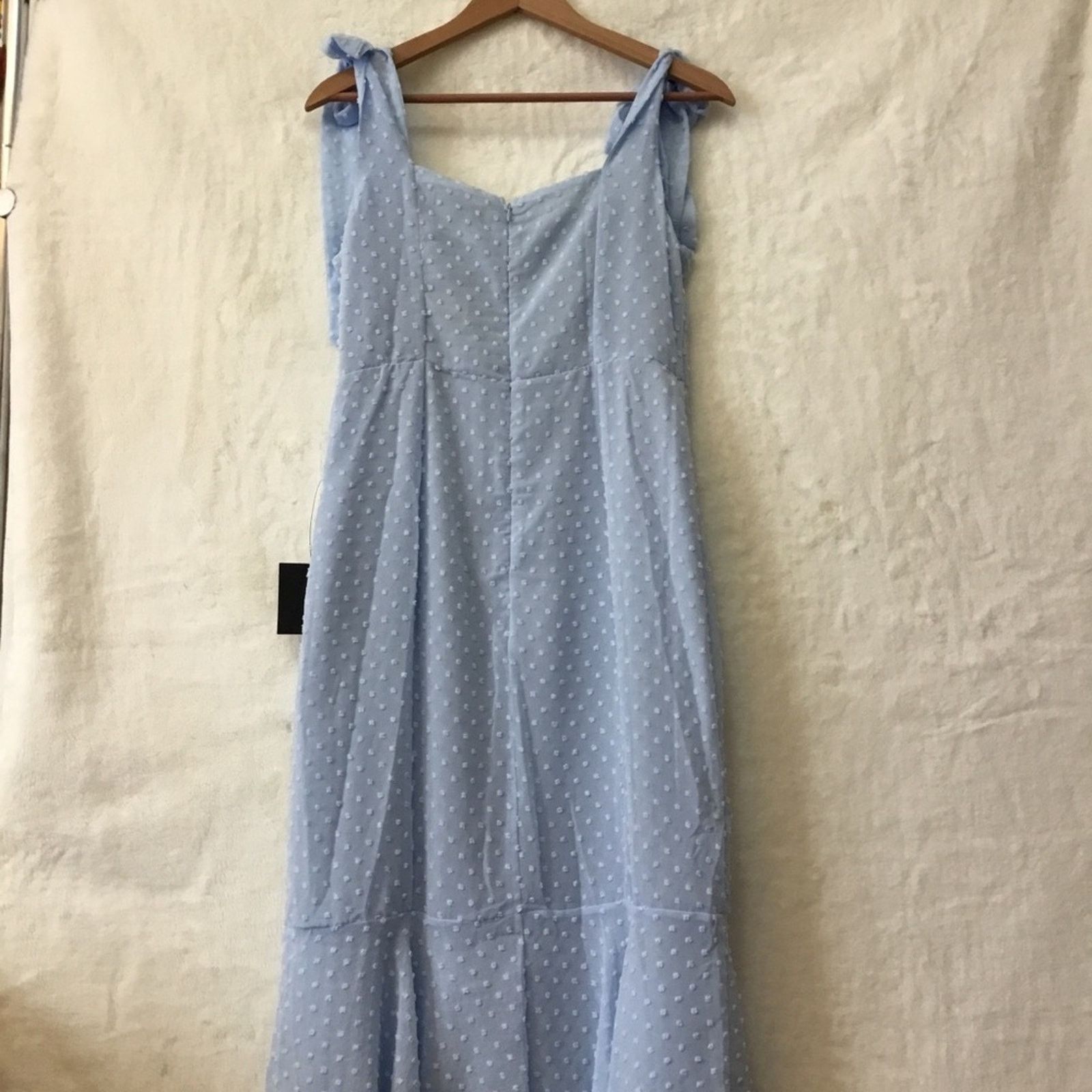 Other Lulus Sky Blue Polka Dots Midi Dress Size M / US 6-8 / IT 42-44 - 7 Thumbnail