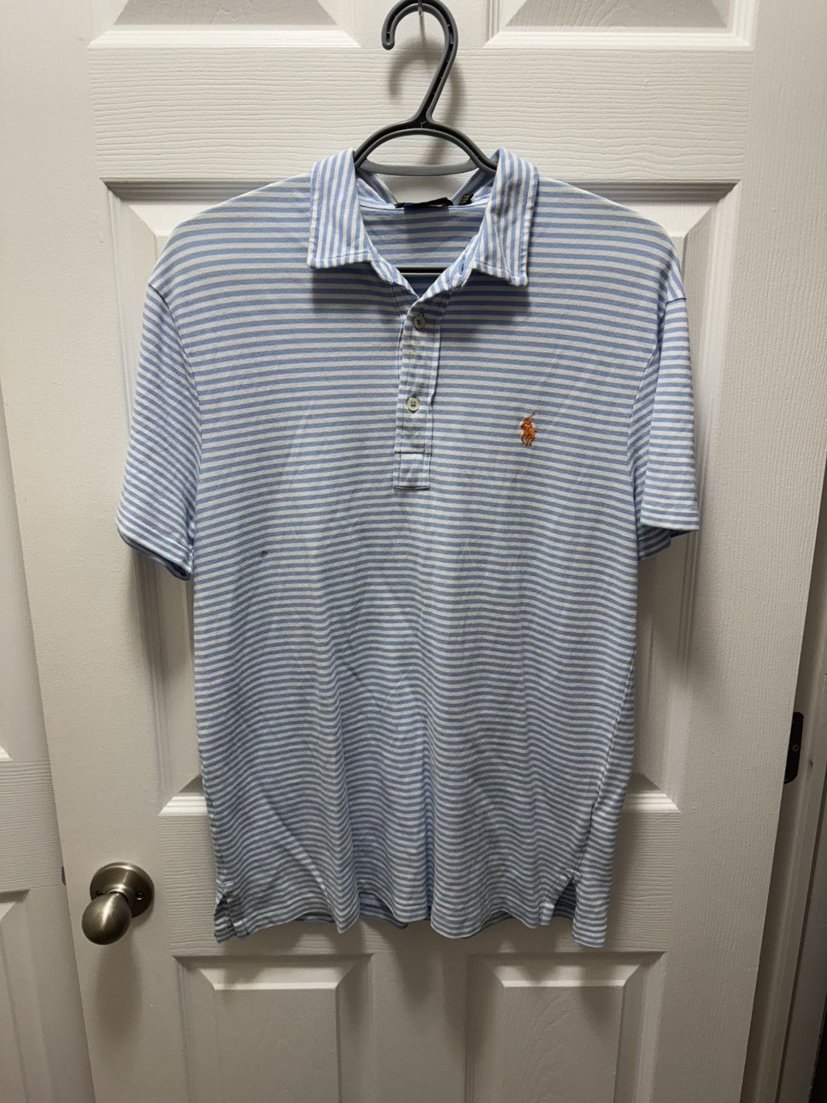 U.S. Polo Assn. Polo U.S. Polo Assn. Blue White Classic Vintage Collared Size US M / EU 48-50 / 2 - 1 Thumbnail