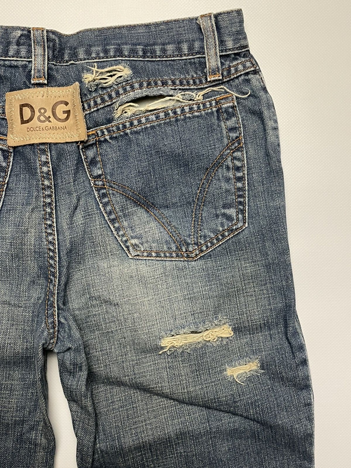 Dolce & Gabbana Dolce & Gabbana Distressed Bootcut Jeans - Women's Size S Size 27" / US 4 / IT 40 - 11 Thumbnail