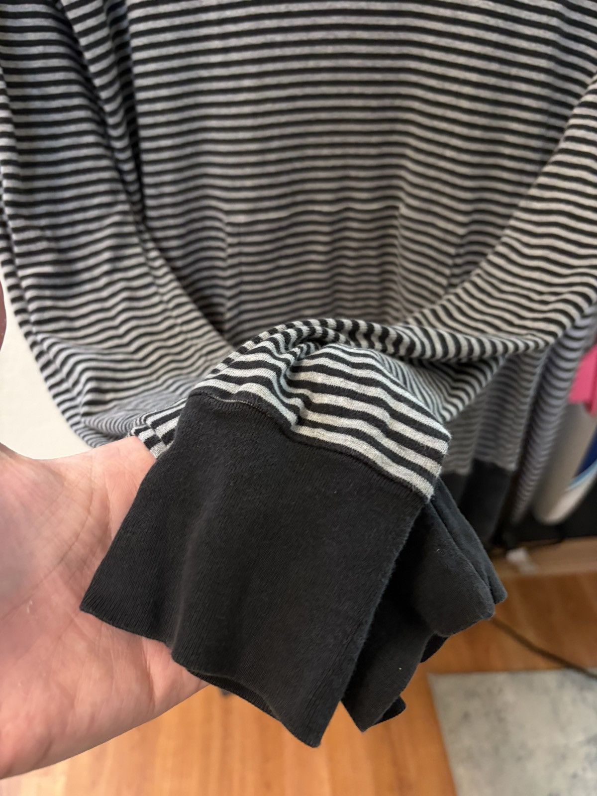 Dior AW07 Navigate Bee Striped Drawstring Hoodie Size US S / EU 44-46 / 1 - 4 Thumbnail