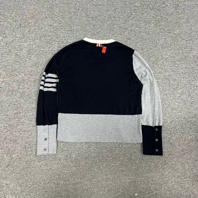 Thom Browne Thom Browne23 new color block four-striped puppy pullover s Size US M / EU 48-50 / 2 - 2 Thumbnail