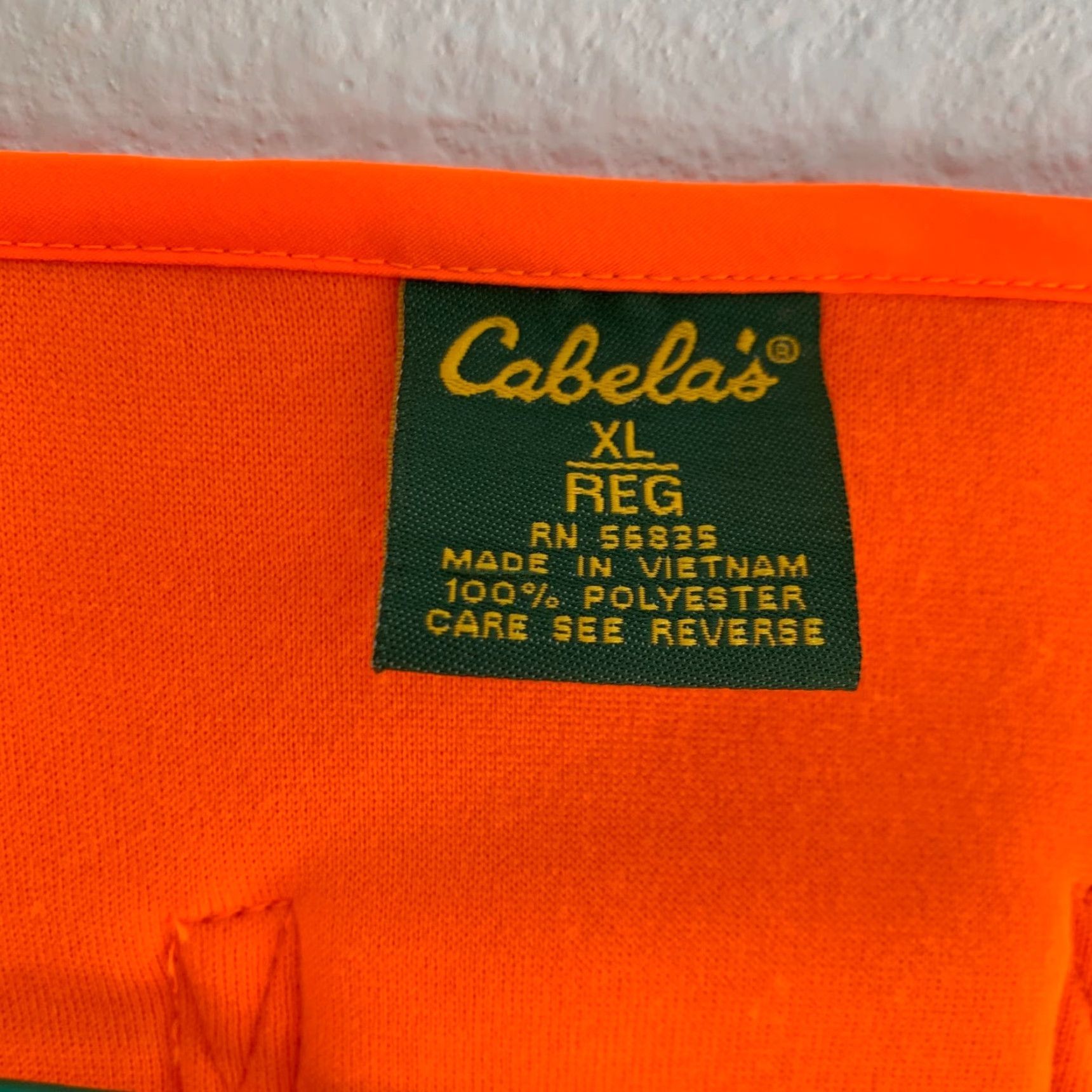 Vintage VINTAGE Cabela's Hunting Orange Hi Viz Fleece Liner Zip Vest Mens XL Shirt Orange 90s Mens Size US XL / EU 56 / 4 - 6 Thumbnail