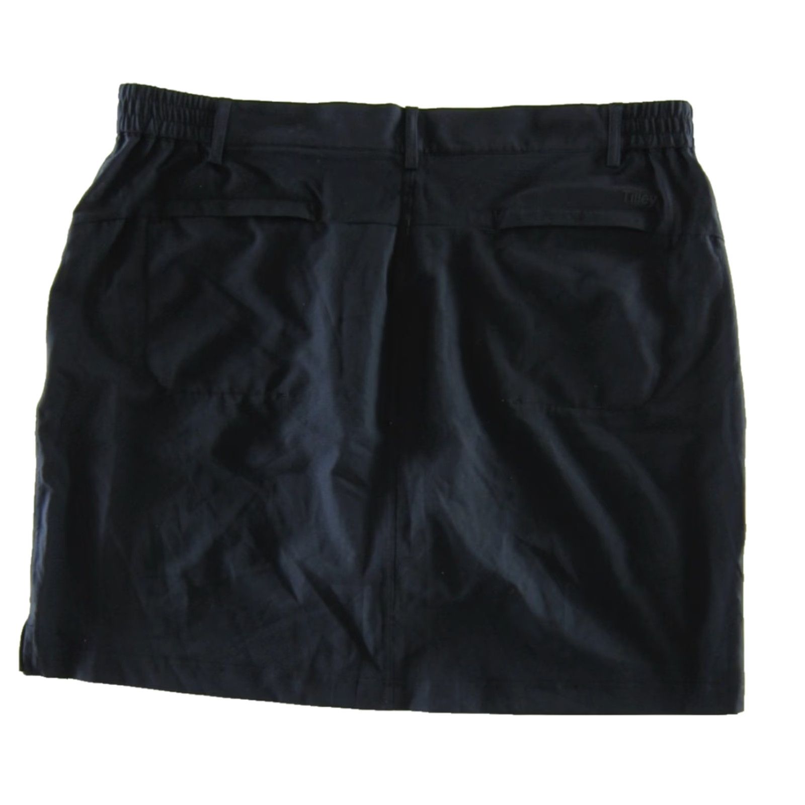 Tilley NWT Tilley Black Shorts Lined Zip Pocket Cargo Hike Travel Trek Skort Skirt XL Size 40" / US 18 - 2 Thumbnail