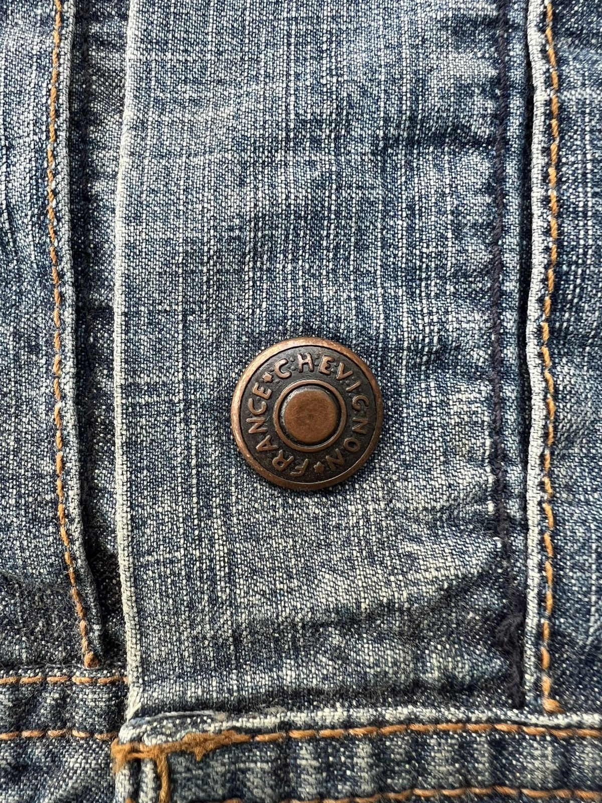Vintage Vintage Chevignon Denim Jacket Distressed Grunge Size US M / EU 48-50 / 2 - 10 Thumbnail
