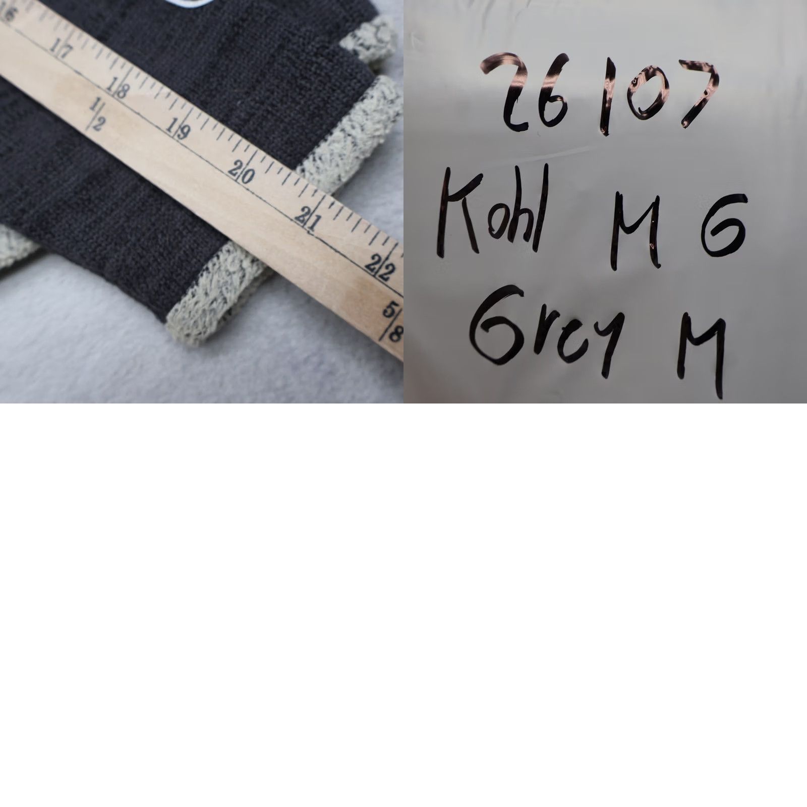 Vintage Kuhl Sweater Womens Medium Gray Alska 1/4 Zip Knit Faux Shearling Trim Pullover Size M / US 6-8 / IT 42-44 - 9 Thumbnail