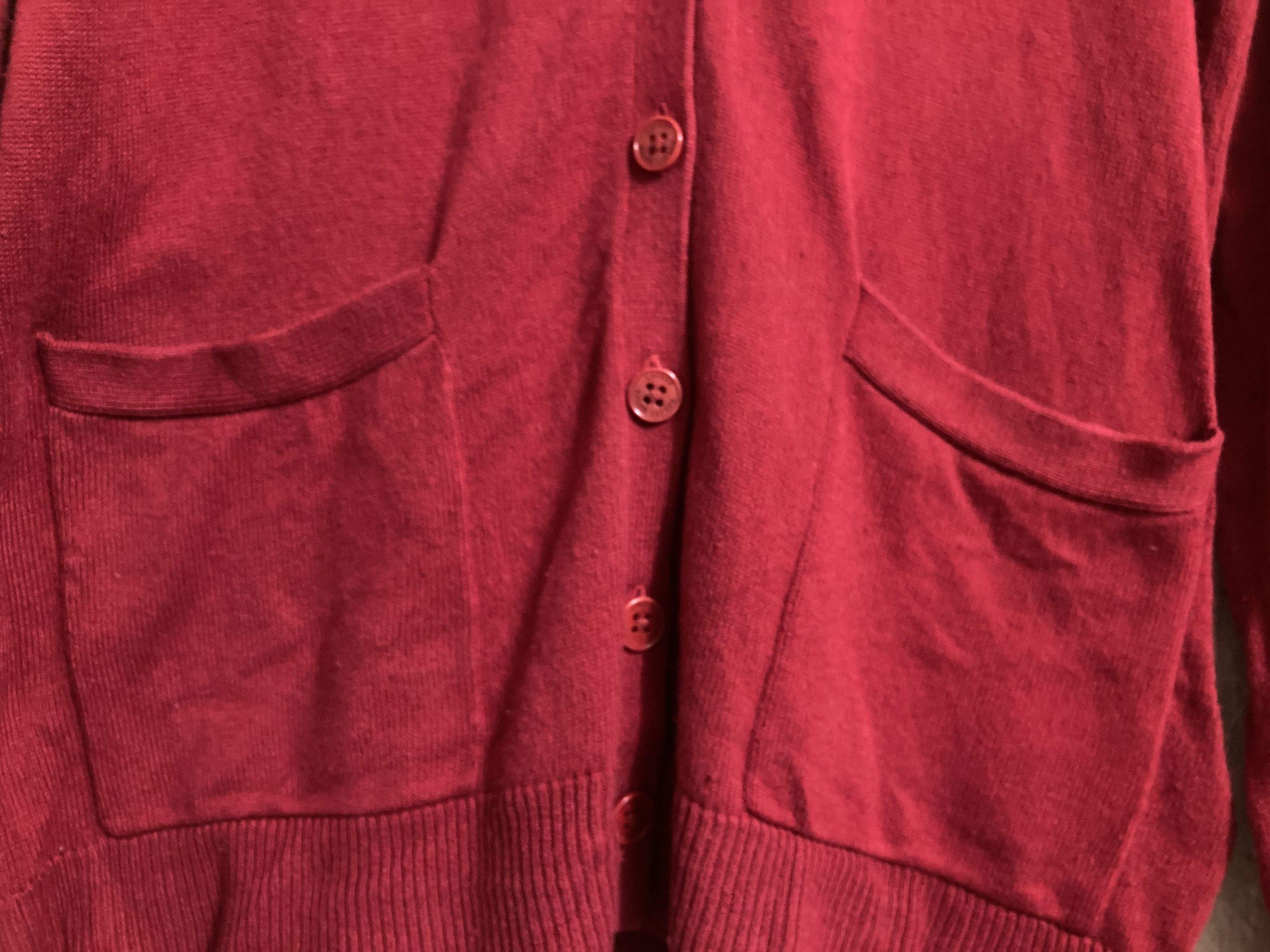 Designer × Ralph Lauren Vintage Ralph Lauren Red Cardigan With Embroidered Patch Size M / US 6-8 / IT 42-44 - 5 Thumbnail
