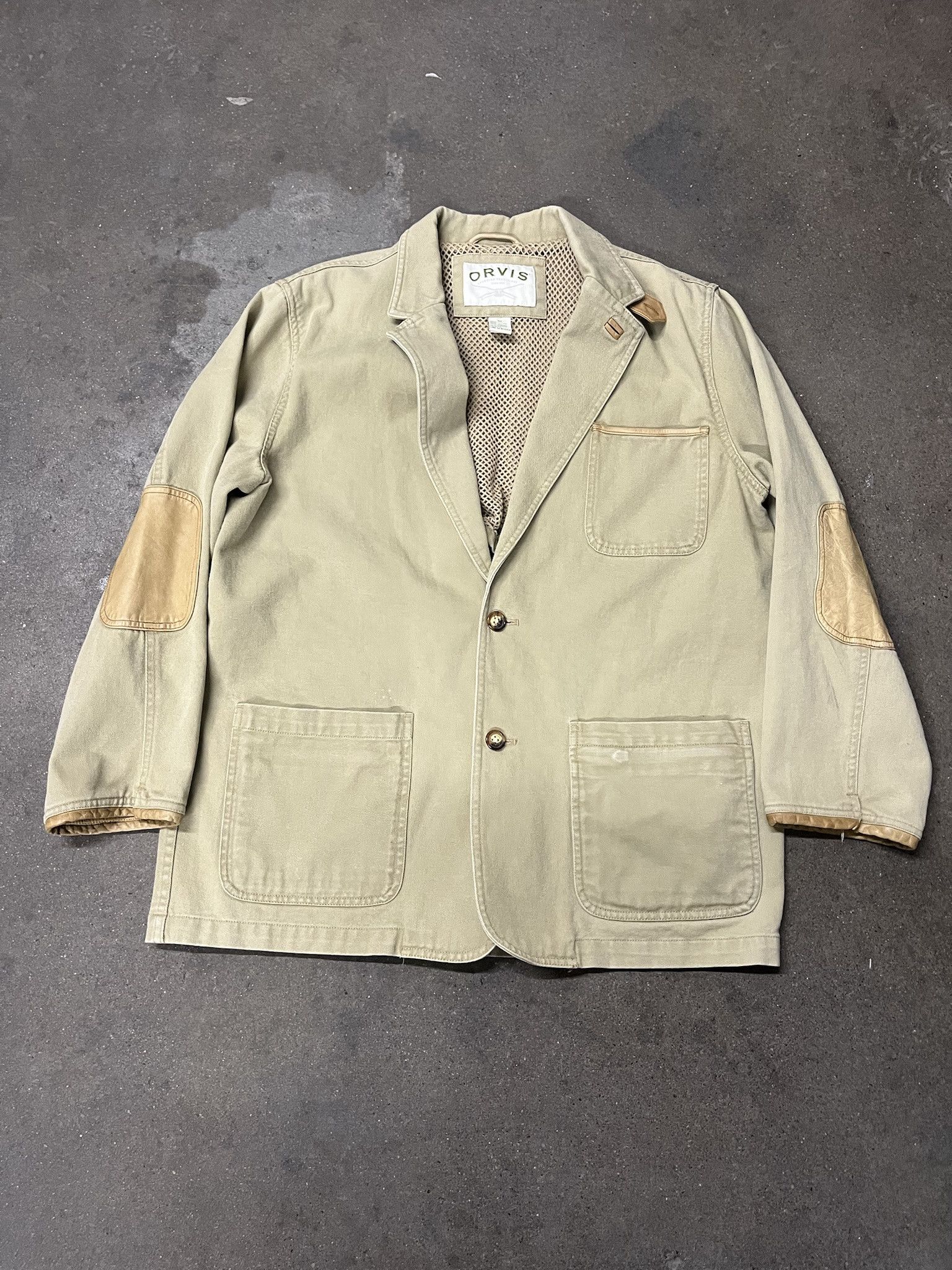 Carhartt × Orvis × Vintage Vintage 1980s Orvis Tan Fishing Jacket Size 42 Size US M / EU 48-50 / 2 - 1 Thumbnail