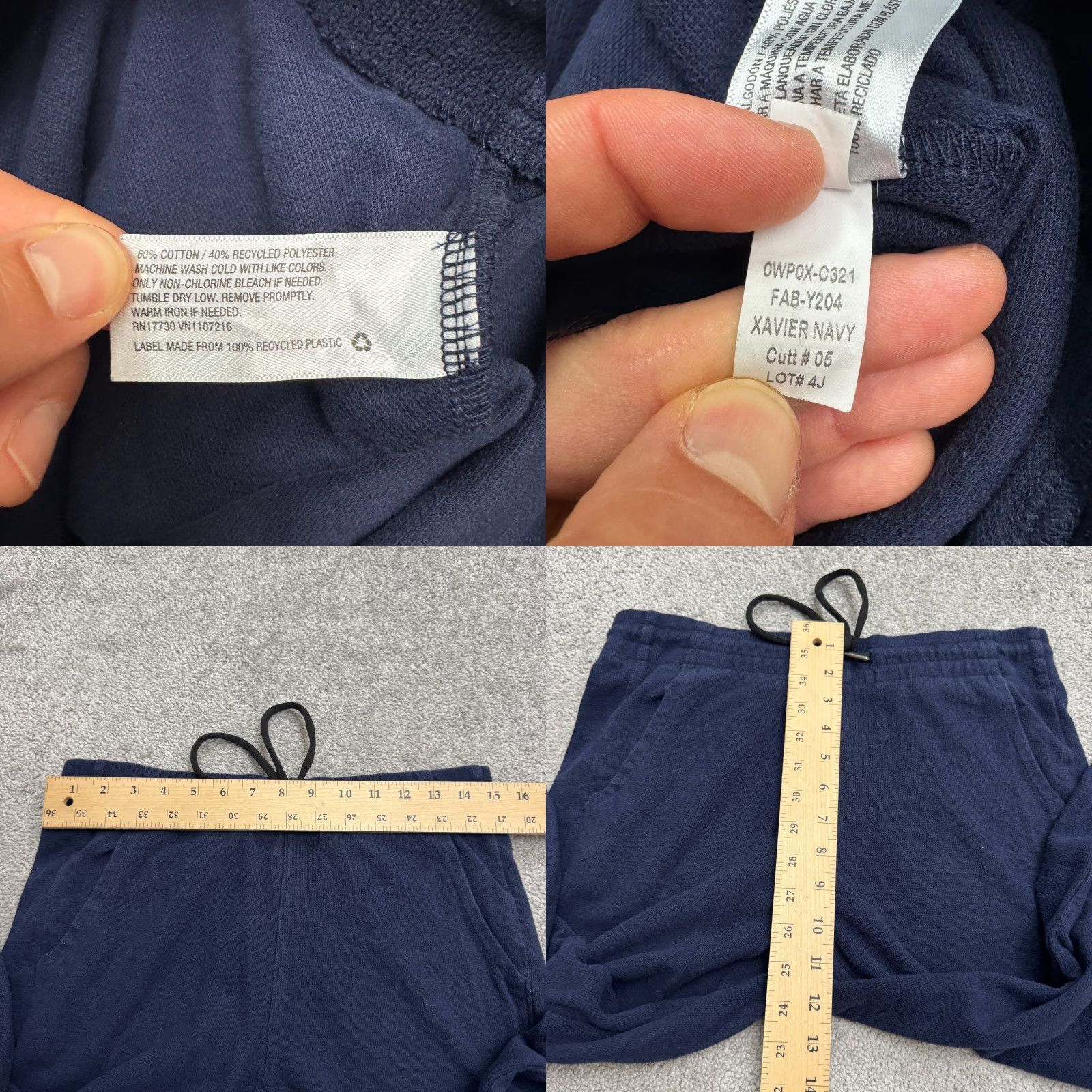 Vintage Goodfellow Jogger Sweatpants Small Blue Elastic Drawstring Casual Lounge Men’s Pants Regular Style Sweatpants Size US 29 - 8 Thumbnail