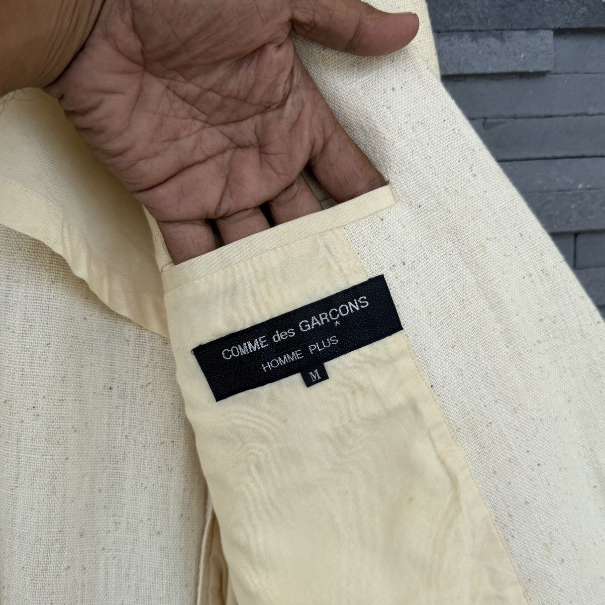 Comme des Garcons Homme Plus AD1990 Vintage Comme des Garçons Homme Plus Canvas Blazer Size US M / EU 48-50 / 2 - 10 Thumbnail