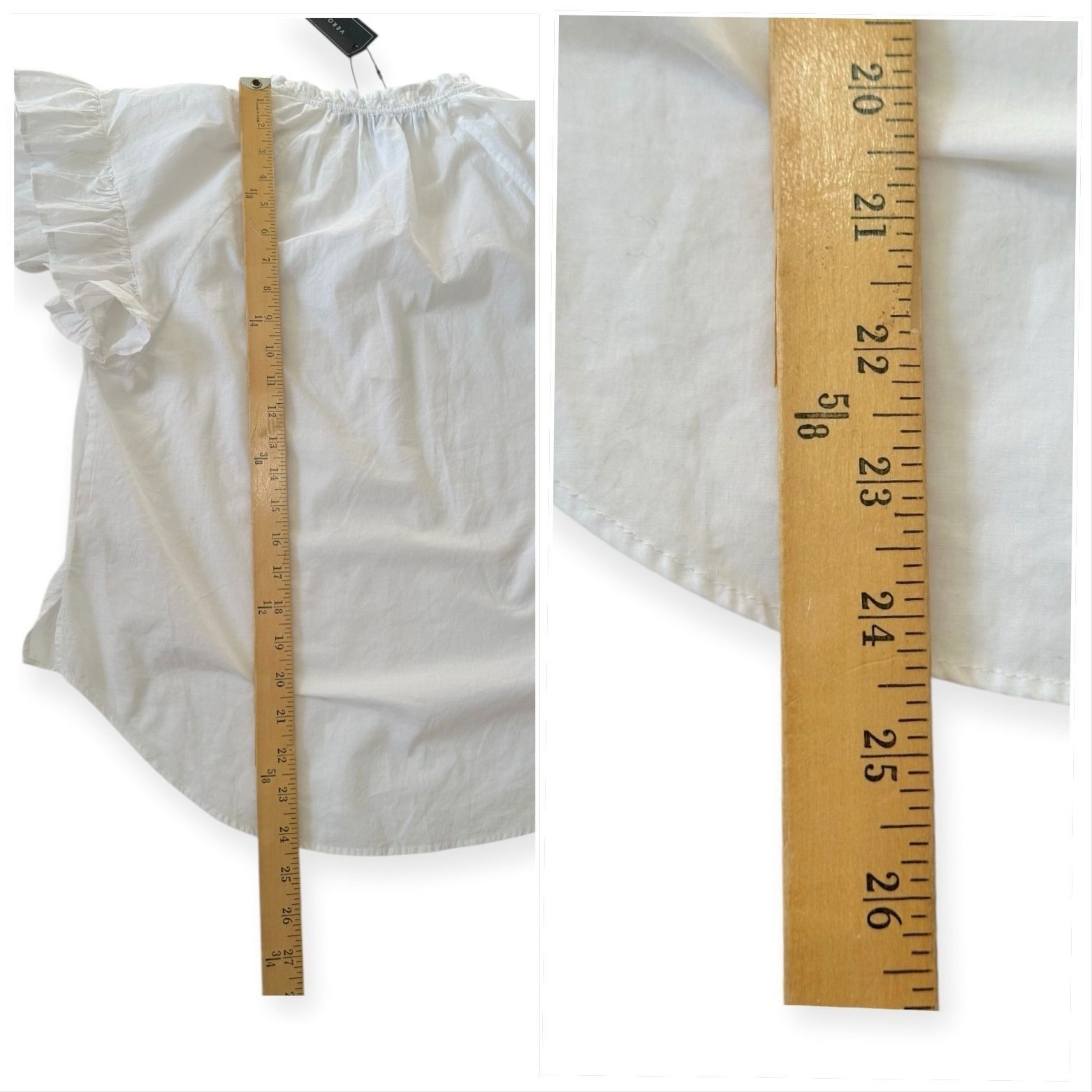 Veronica Beard Veronica Beard White Milly Shirt, Size M, New with tag Size M / US 6-8 / IT 42-44 - 12 Thumbnail