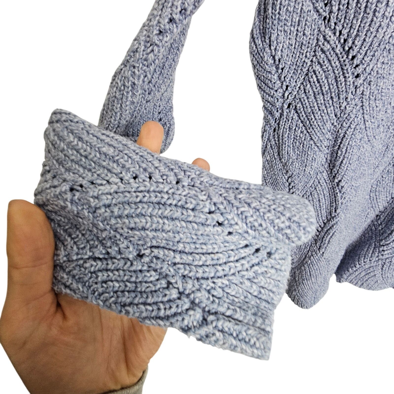 Other Sundance Blue Turtleneck Sweater Cotton Silk Blend Women M Size M / US 6-8 / IT 42-44 - 4 Thumbnail