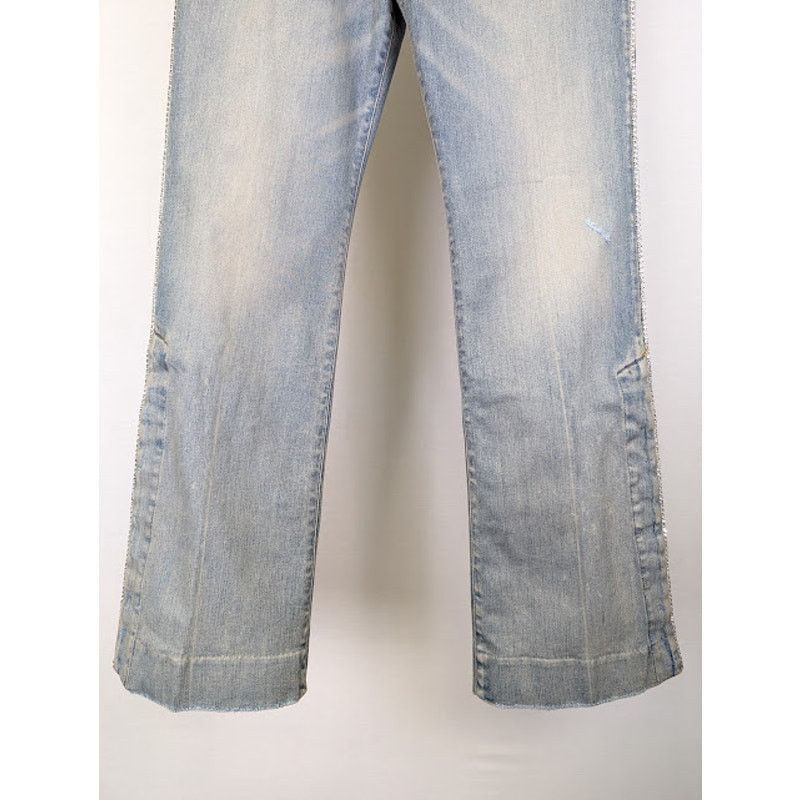 Amiri o1rshd1 Crystal Stack Flare Jeans in Clay Indigo Size US 32 / EU 48 - 4 Thumbnail