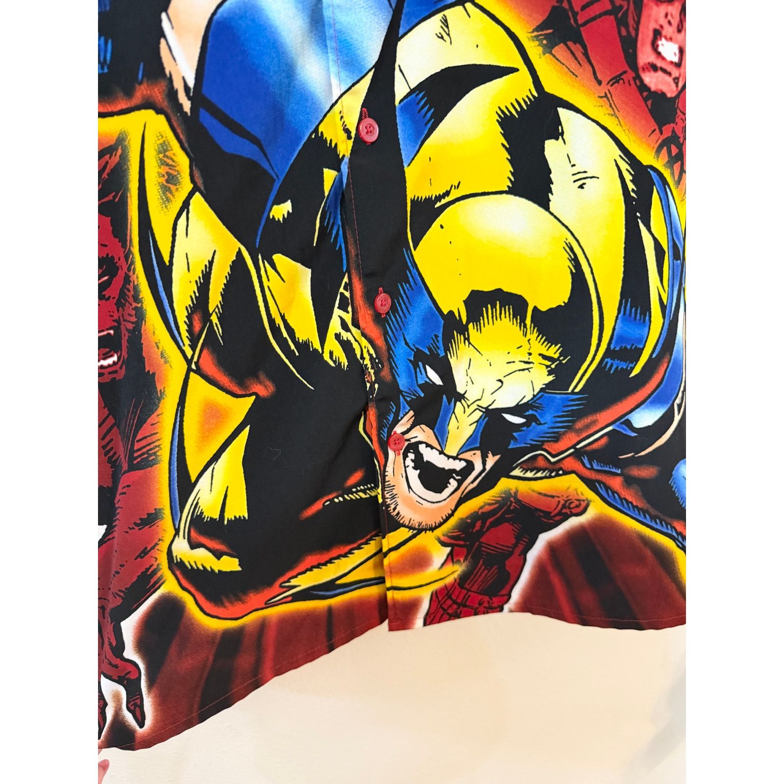 Marvel Comics Y2K Marvel X-Men Wolverine All Over Print Button Up size XL Size US XL / EU 56 / 4 - 9 Thumbnail