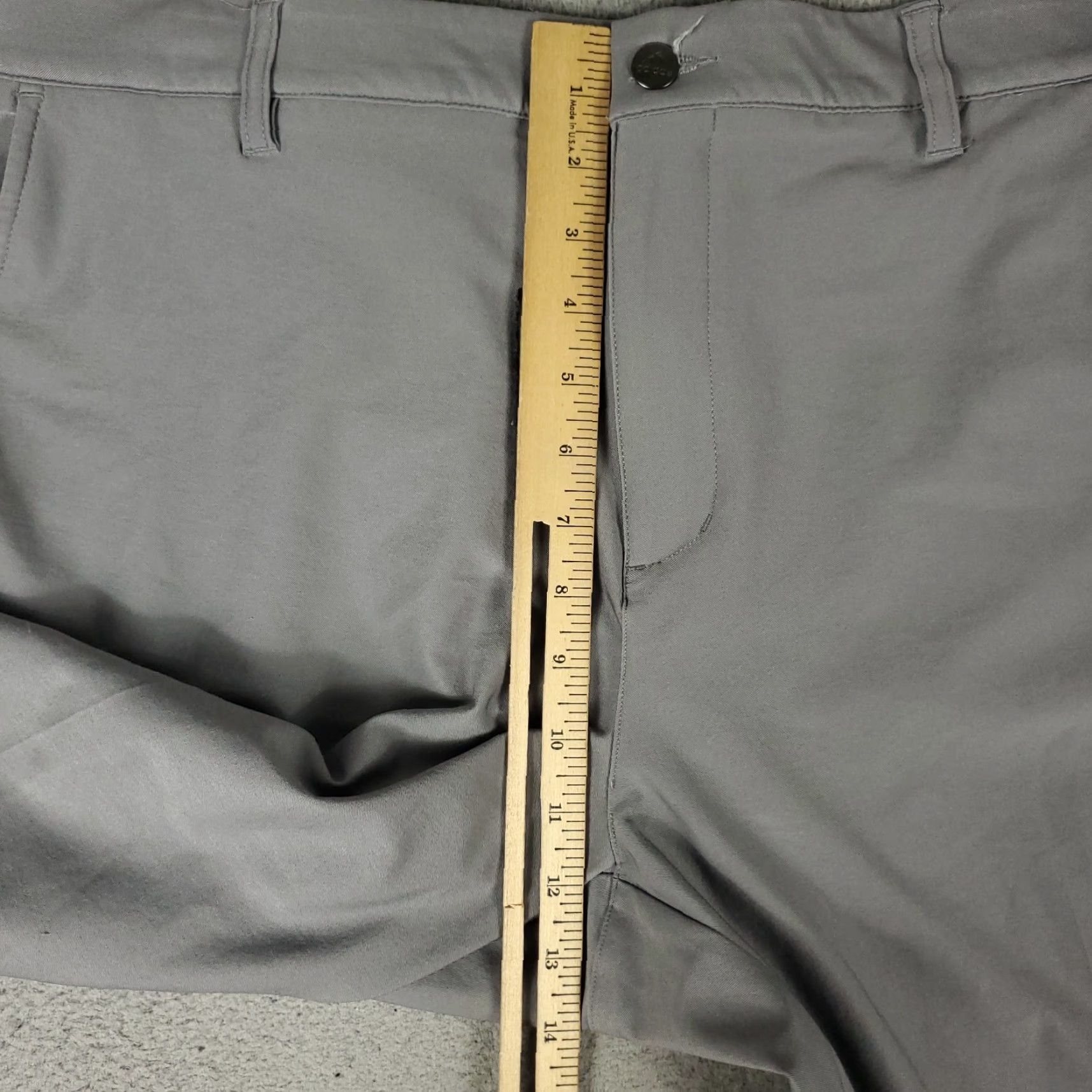Adidas Adidas Pants Mens 40x30 Gray Chino Flat Front Regular Size US 40 / EU 56 - 4 Thumbnail