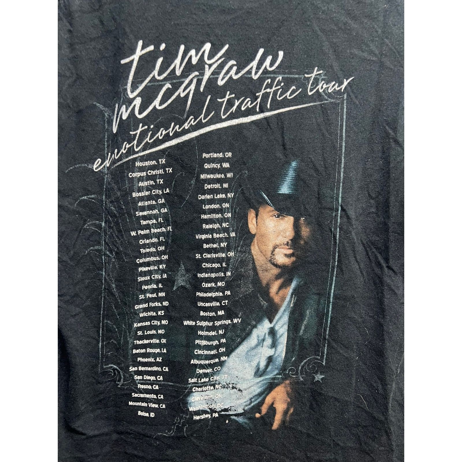 Anvil Tim Mcgraw Shirt Emotional Traffic Tour Concert Country Tee Size US S / EU 44-46 / 1 - 7 Thumbnail