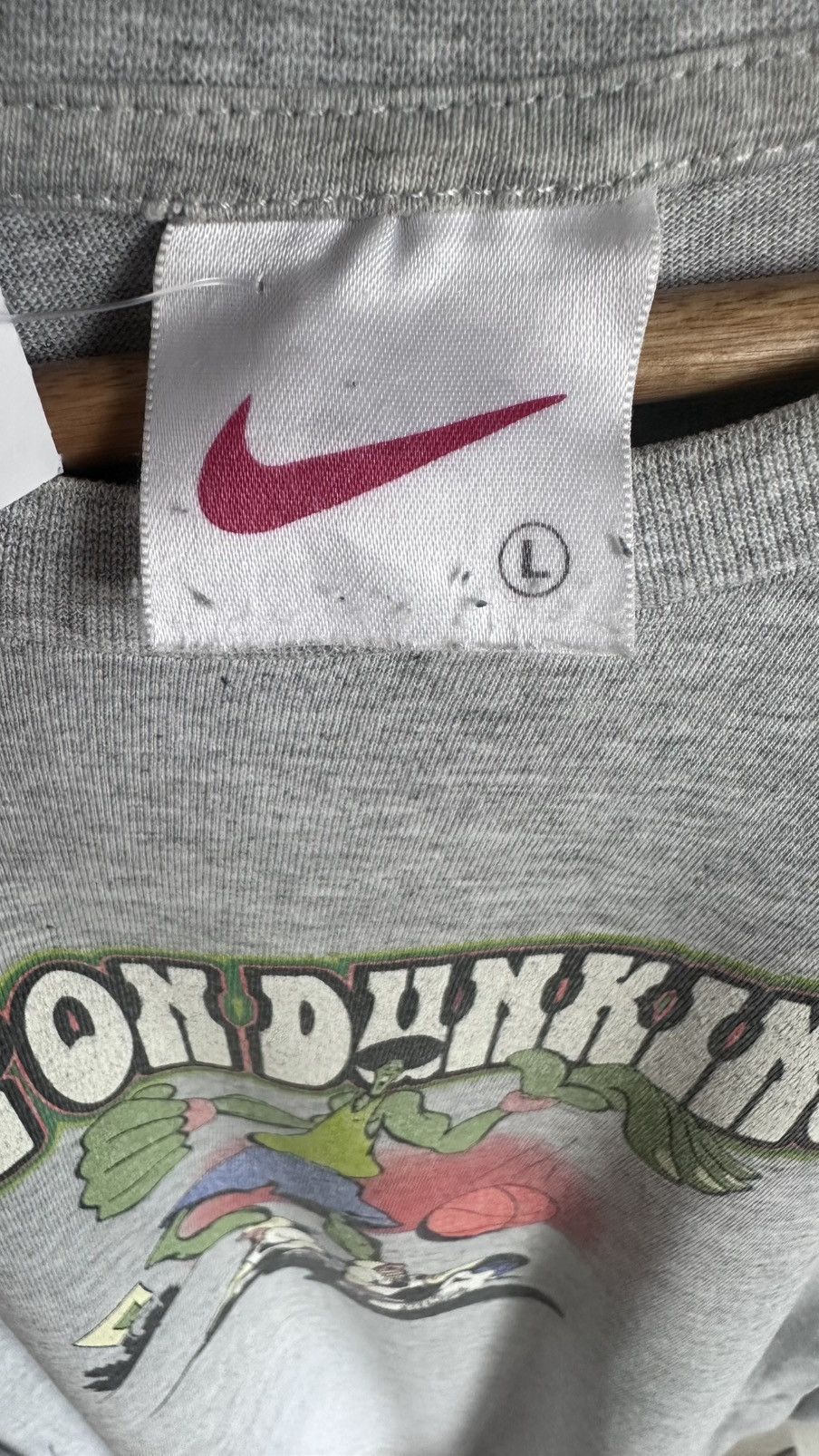 Nike × Vintage Vtg 90s Y2K Nike Keep On Dunking Size US L / EU 52-54 / 3 - 3 Thumbnail