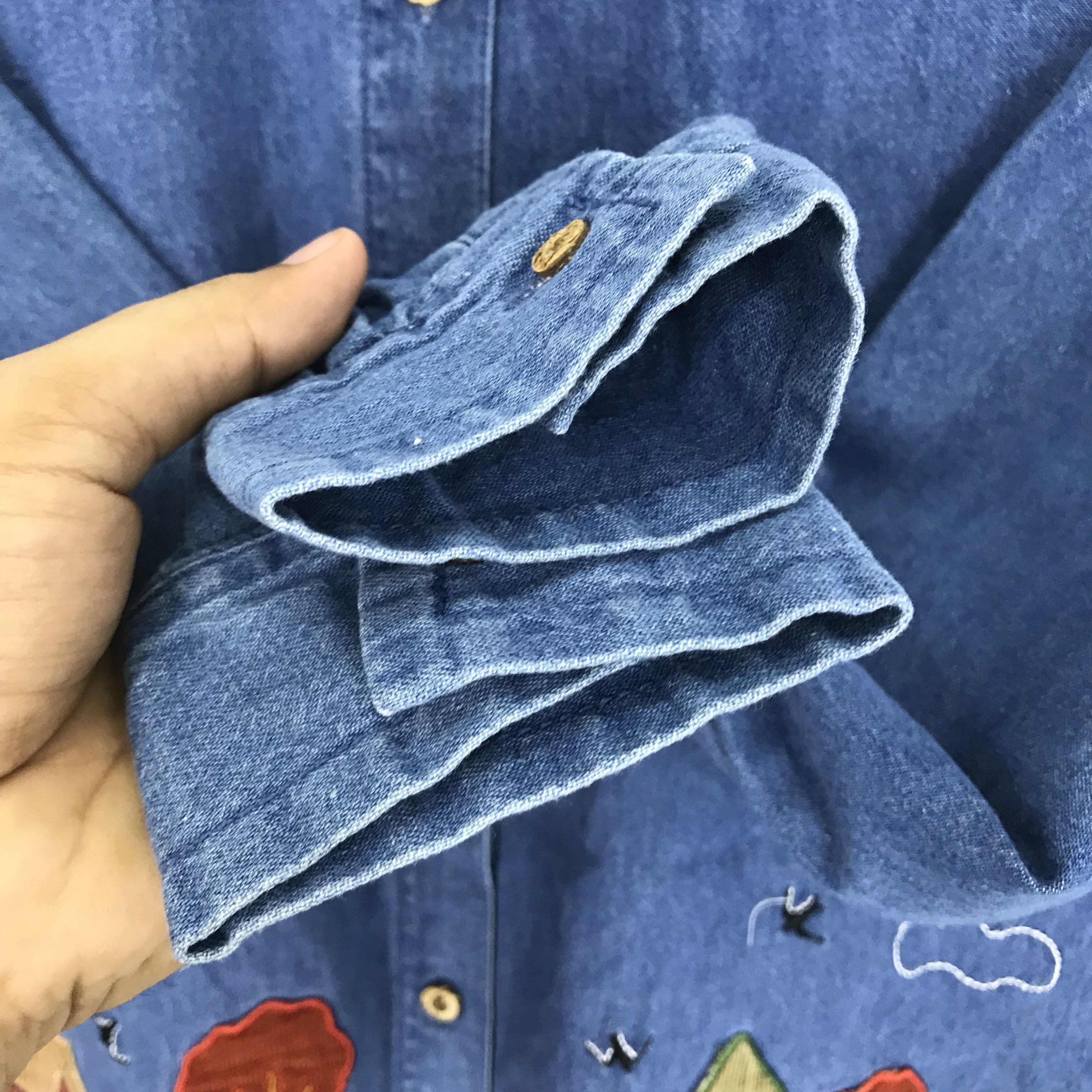 Brooks Vintage 90's Bobbie Brooks Denim Blue Jeans Shirt Large Size US L / EU 52-54 / 3 - 7 Thumbnail