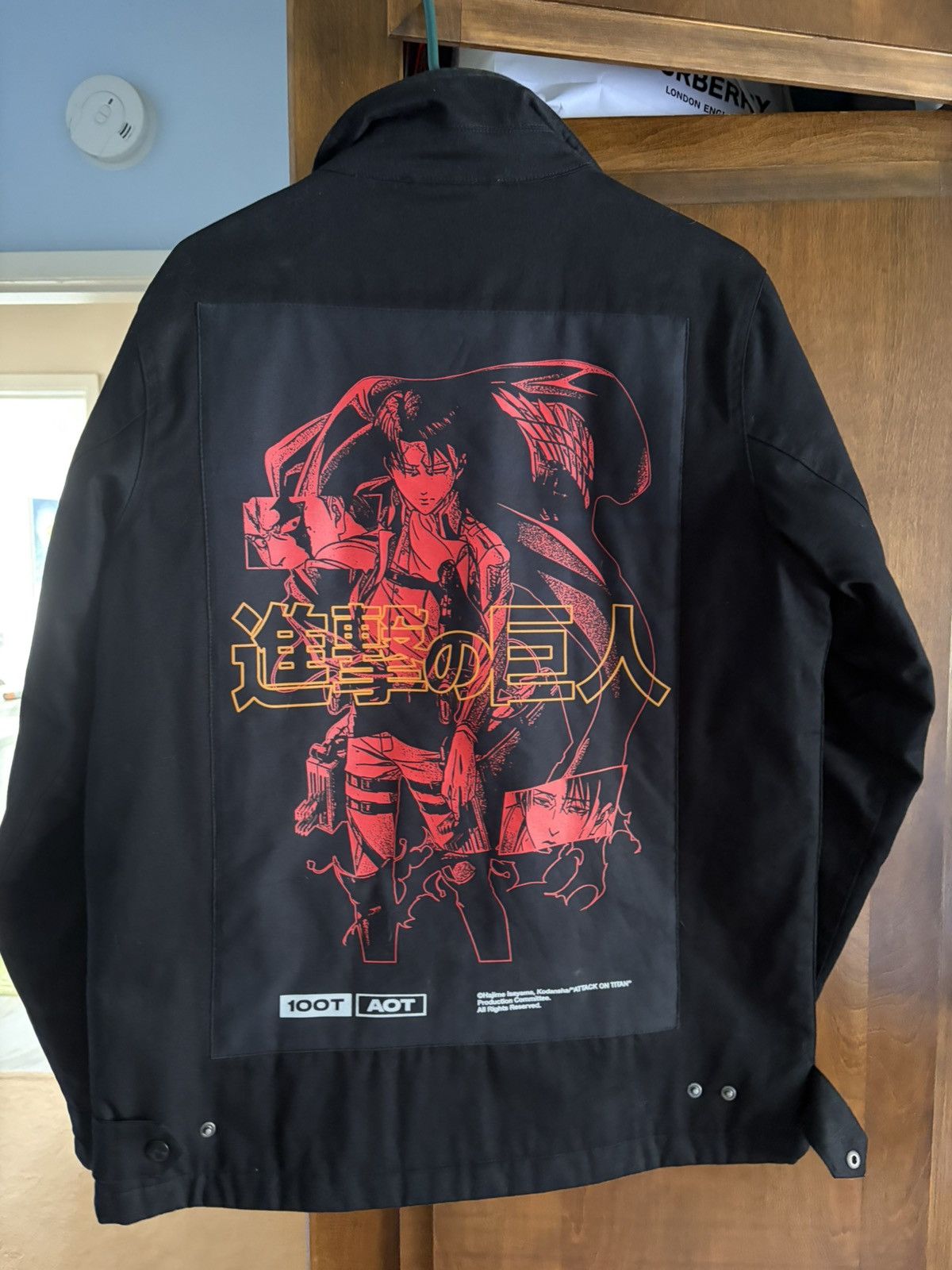 100 Thieves 100 Thieves x Attack on Titan Black Zip Jacket Size US M / EU 48-50 / 2 - 2 Thumbnail