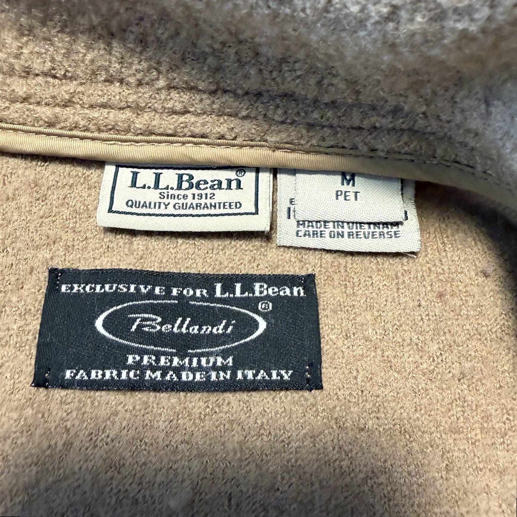 Vintage VINTAGE L.L. Bean Peacoat Beige Wool Bellandi Wind Wool City Classic Preppy Minimalist Mature Women Petite Medium Button Up Italy/Sleeve hole noted Size M / US 6-8 / IT 42-44 - 2 Thumbnail