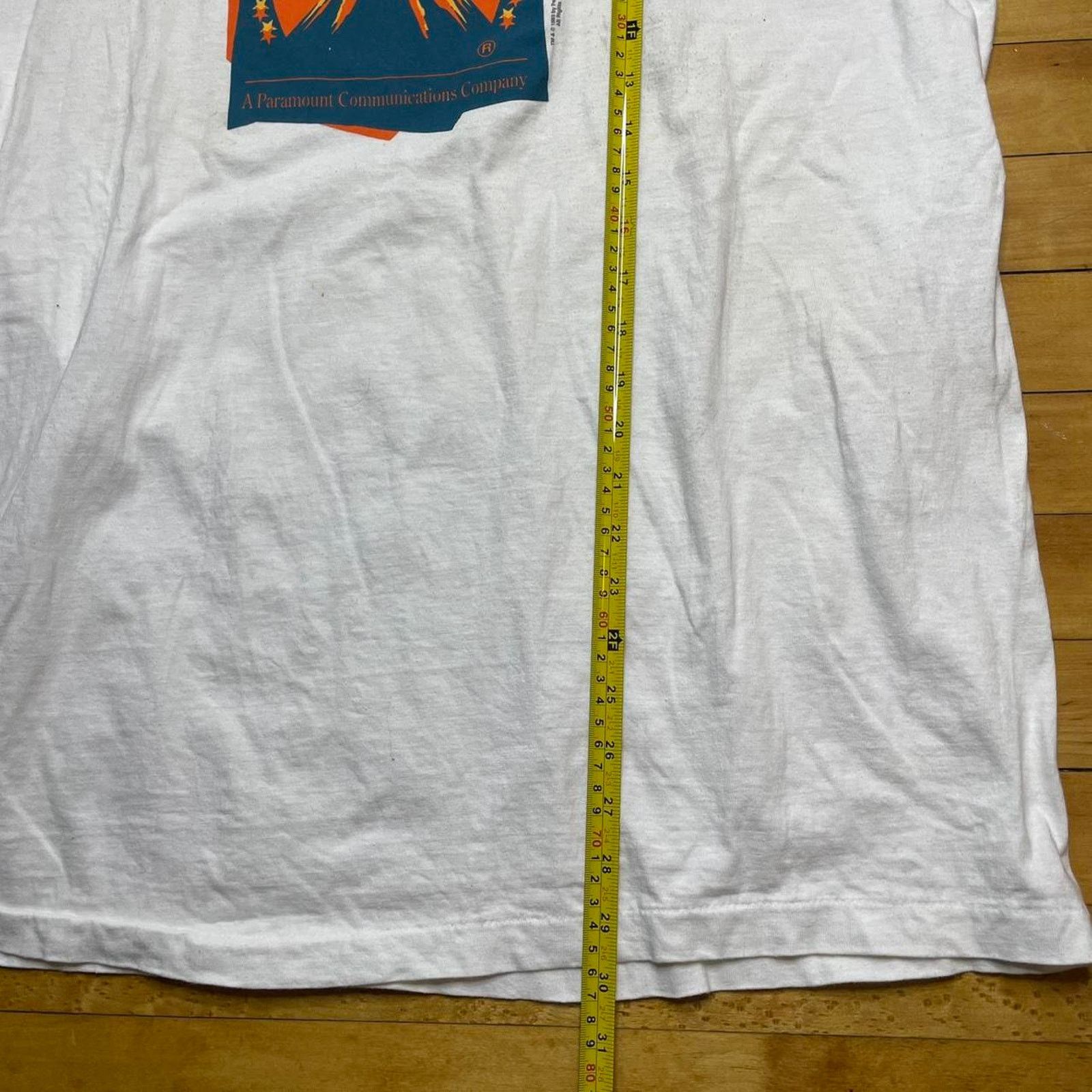 Vintage 90s Paramount Pictures movie pomo white t-shirt XL Size US XL / EU 56 / 4 - 6 Thumbnail