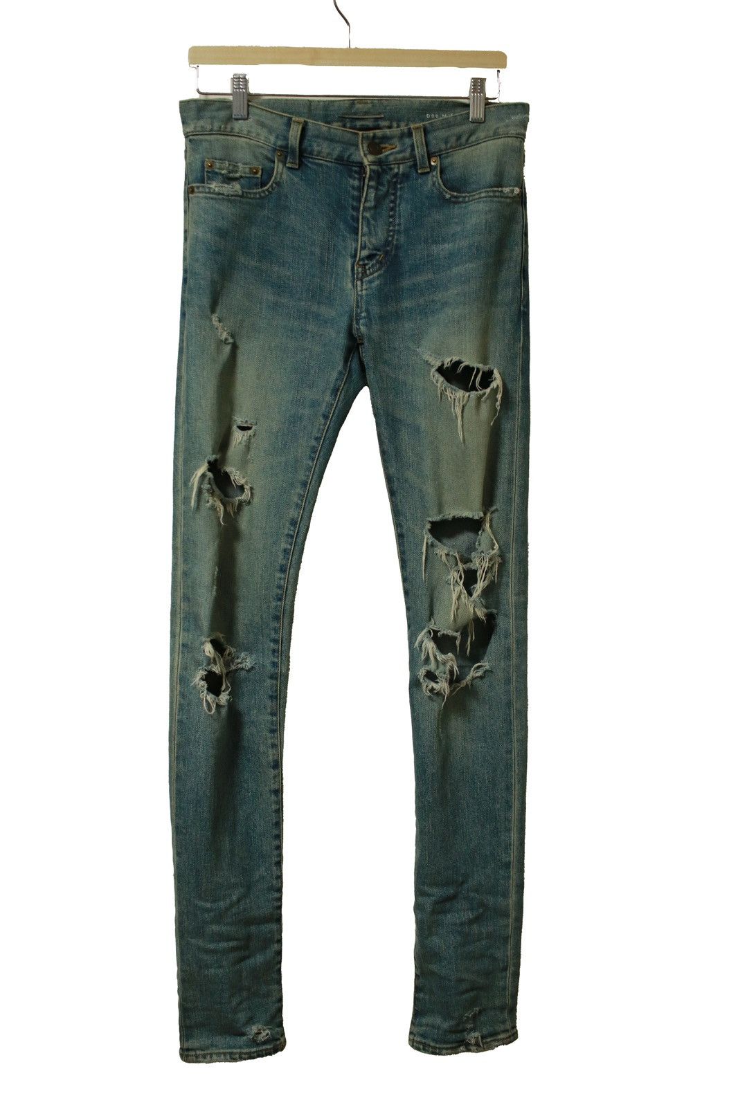 Saint Laurent Destroyed Jeans | Grailed