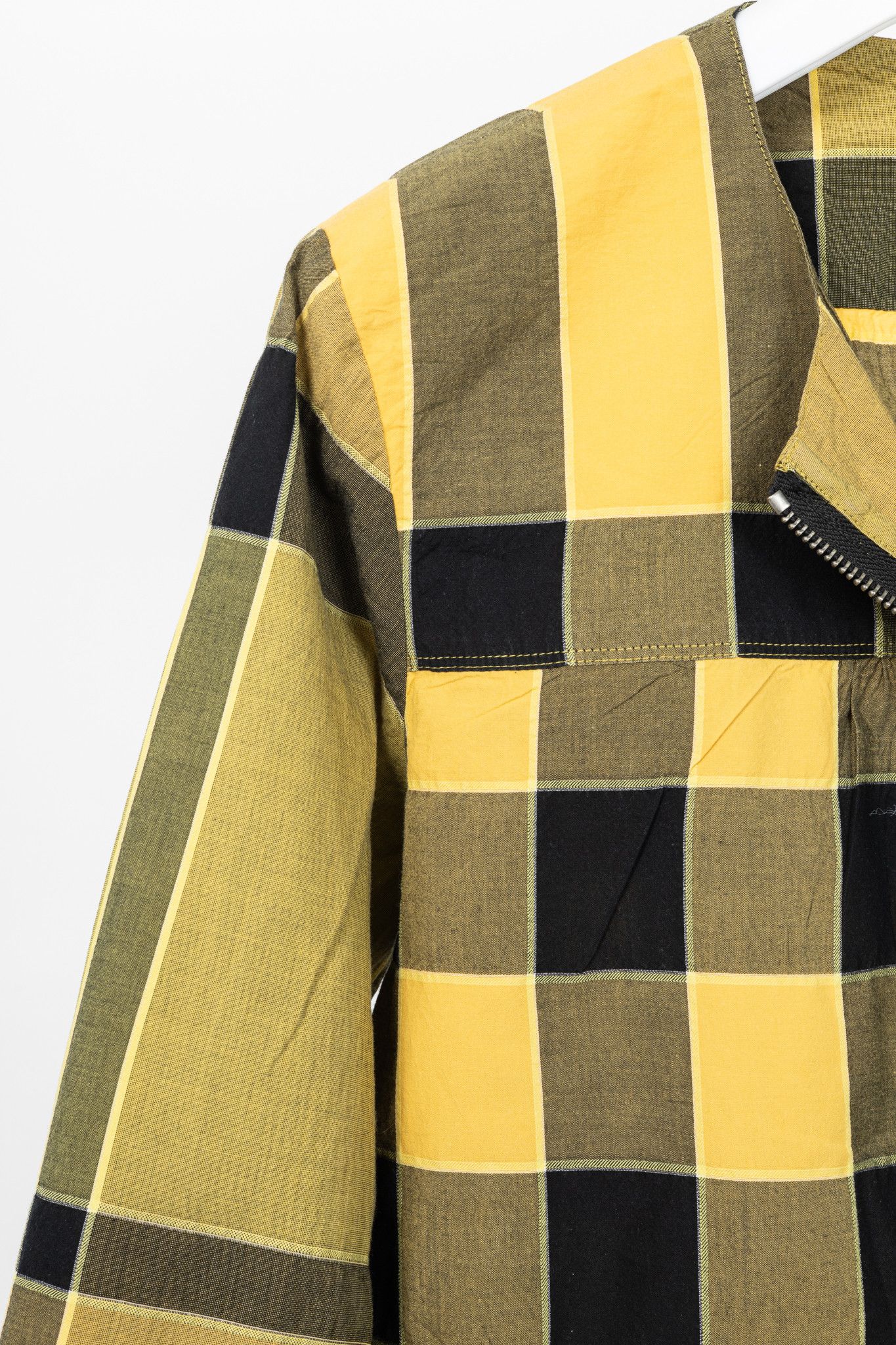 Burberry Burberry Brit Yellow Check Cotton Zip Blouse Size S / US 4 / IT 40 - 5 Thumbnail