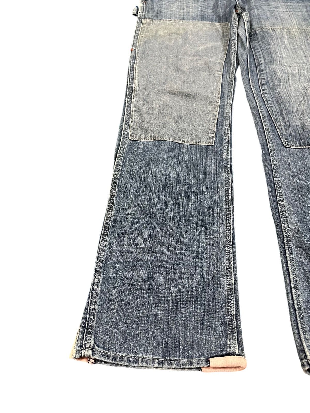 Japanese Brand Vintage Drug Store’s Flare Carpenter Denim Size US 33 - 4 Thumbnail