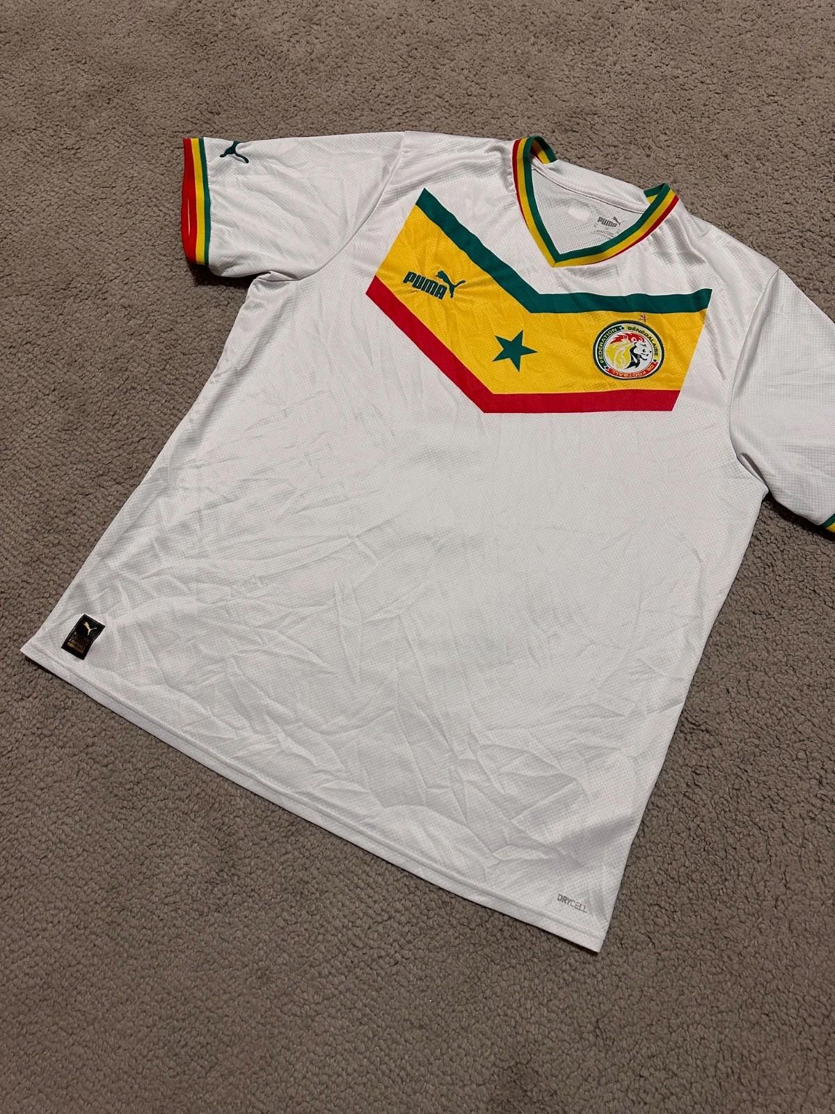 Puma SENEGAL HOME 2022 WORLD CUP SOCCER SHIRT FOOTBALL JERSEY Size US XL / EU 56 / 4 - 2 Thumbnail
