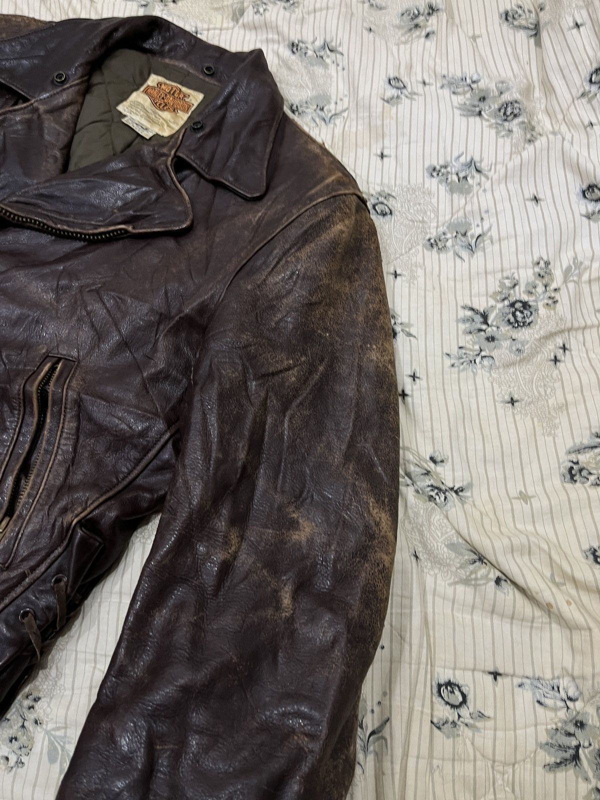 Harley Davidson (Yyyy)🔥🔥RARE VTG HARLEY DAVIDSON USA BIKER JACKET Size US S / EU 44-46 / 1 - 14 Thumbnail