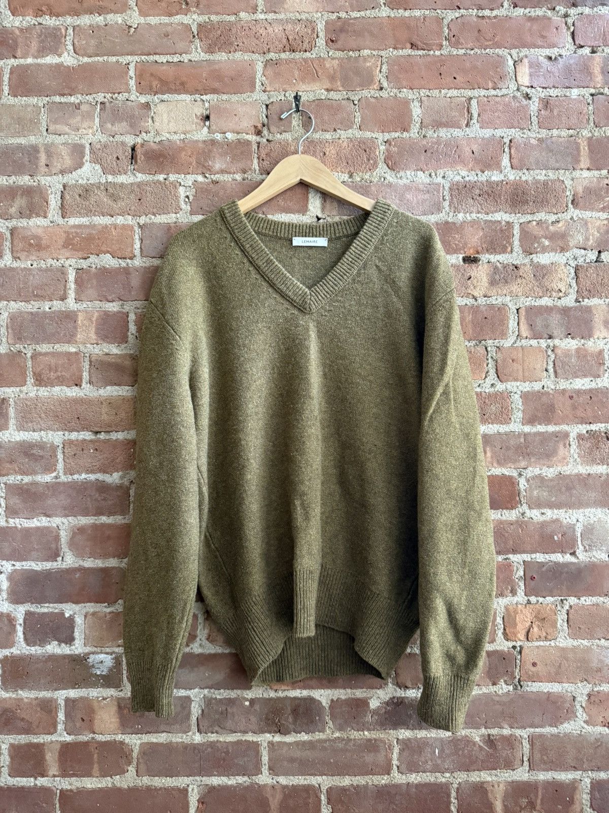 Lemaire Lemaire Knit Wool V Neck Pullover Sweater Medium Size US M / EU 48-50 / 2 - 1 Thumbnail