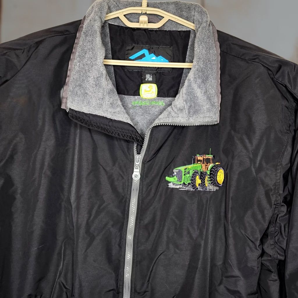 John Deere John Deere Jacket 3XL Black Mens Polyester Fleece Lined Zip Outdoor Tractor Size US XXL / EU 58 / 5 - 1 Thumbnail