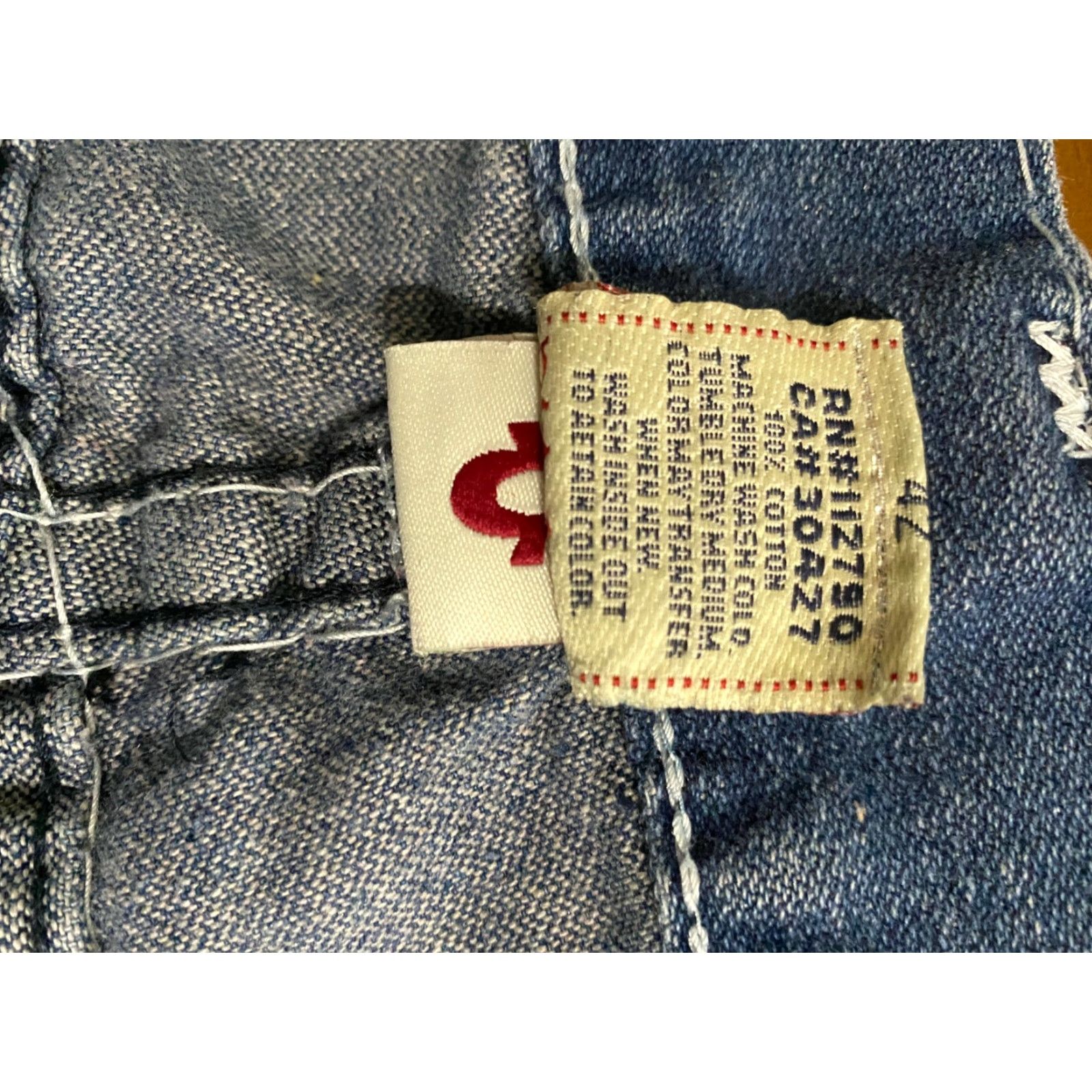 True Religion VINTAGE True Religion 42 men jeans Joey Super T straight leg denim pants blue Size US 42 / EU 58 - 7 Thumbnail