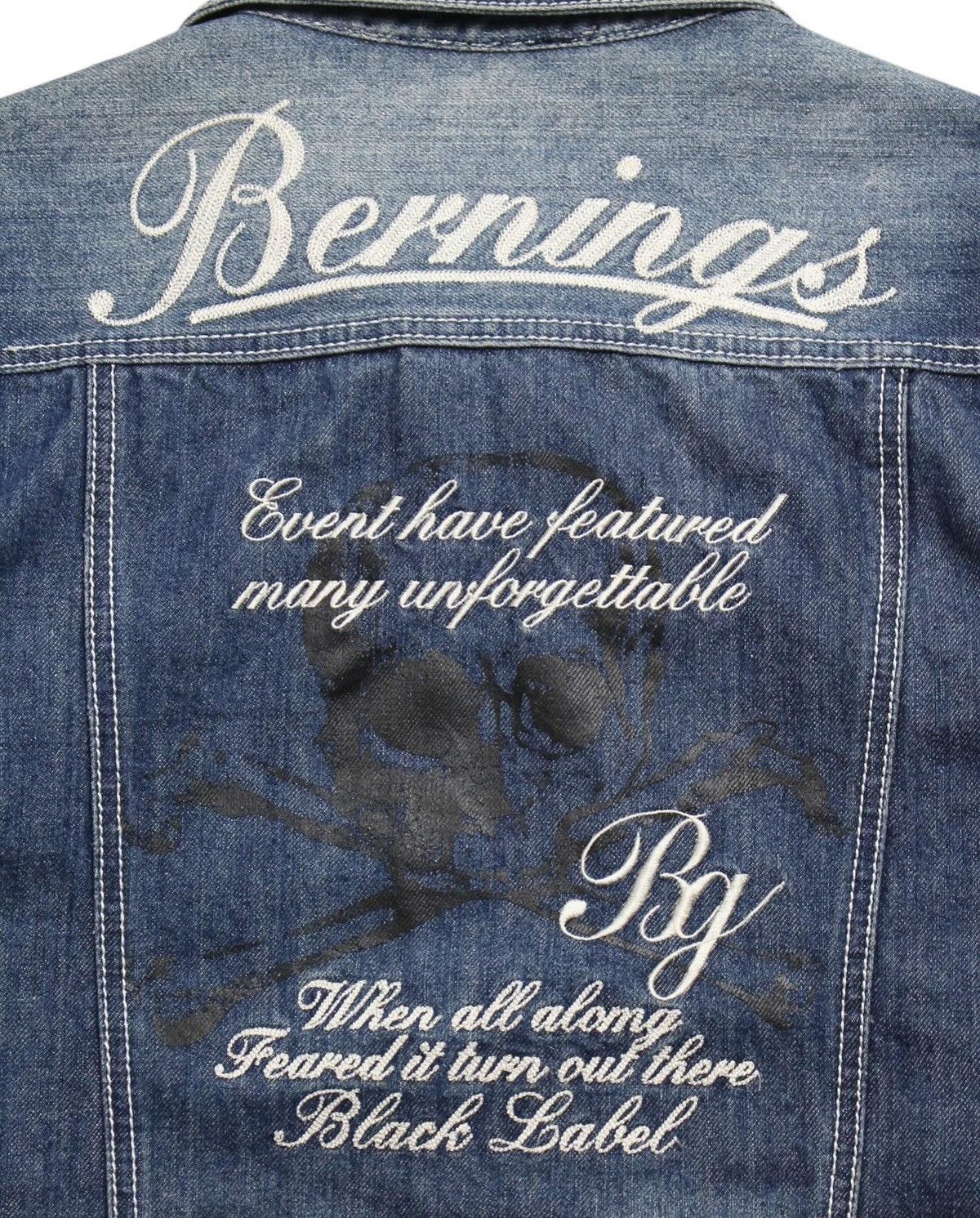 Hysteric Glamour 2000S BERNINGS SHO ZIP UP EMBROIDERED DENIM JACKET Size US L / EU 52-54 / 3 - 9 Thumbnail