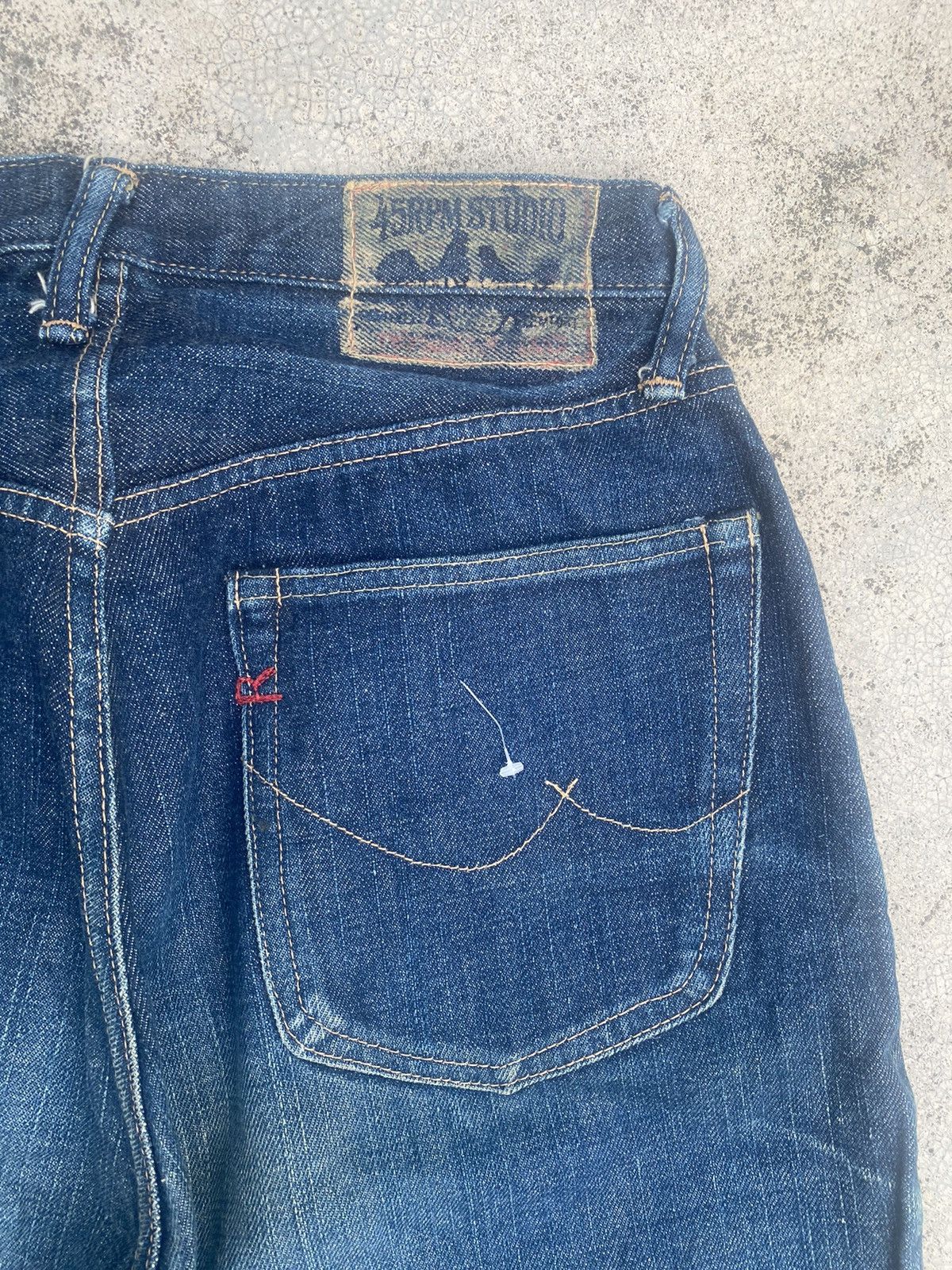 45rpm × Japanese Brand Japanese Brand 45rpm Loose Clawmark Denim Size US 27 - 17 Thumbnail