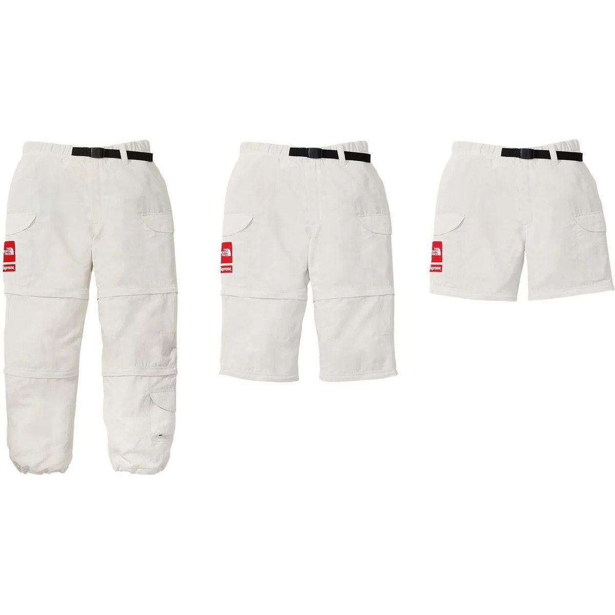 Supreme TNF Trekking Zip-Off Belted Pants - Small, Stone