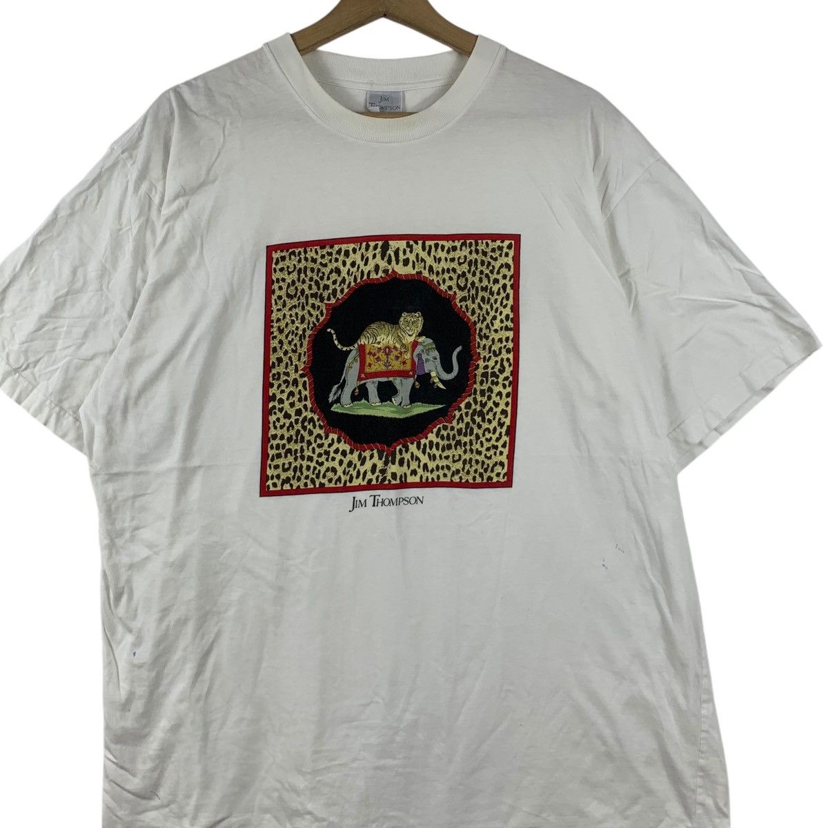 Jim Thompson Vintage JIM THOMSON THAILAND Silk Elephant Tiger Tee Size L / US 10 / IT 46 - 3 Thumbnail