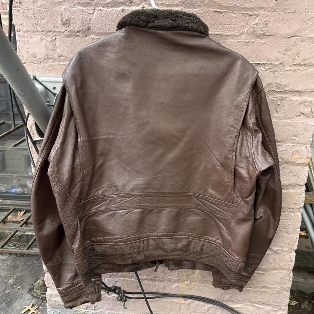 Eddie Bauer Vintage 60s 70s Brown Leather Eddie Bauer G-1 Flight Jacket Size US L / EU 52-54 / 3 - 2 Thumbnail