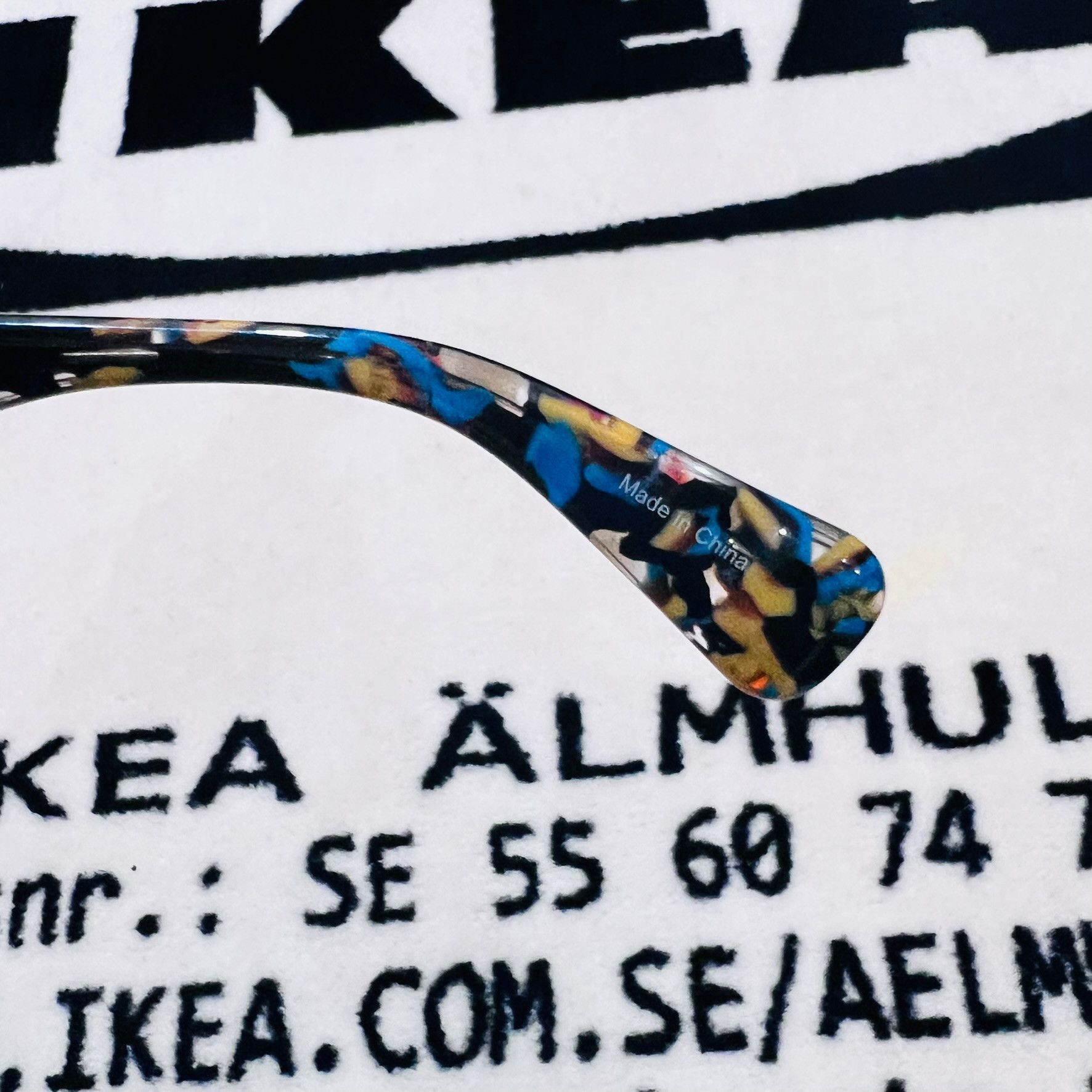 Kenzo Kenzo Tortoiseshell Cat Eye Camo Blue Multi Color Sunglasses Size ONE SIZE - 7 Thumbnail