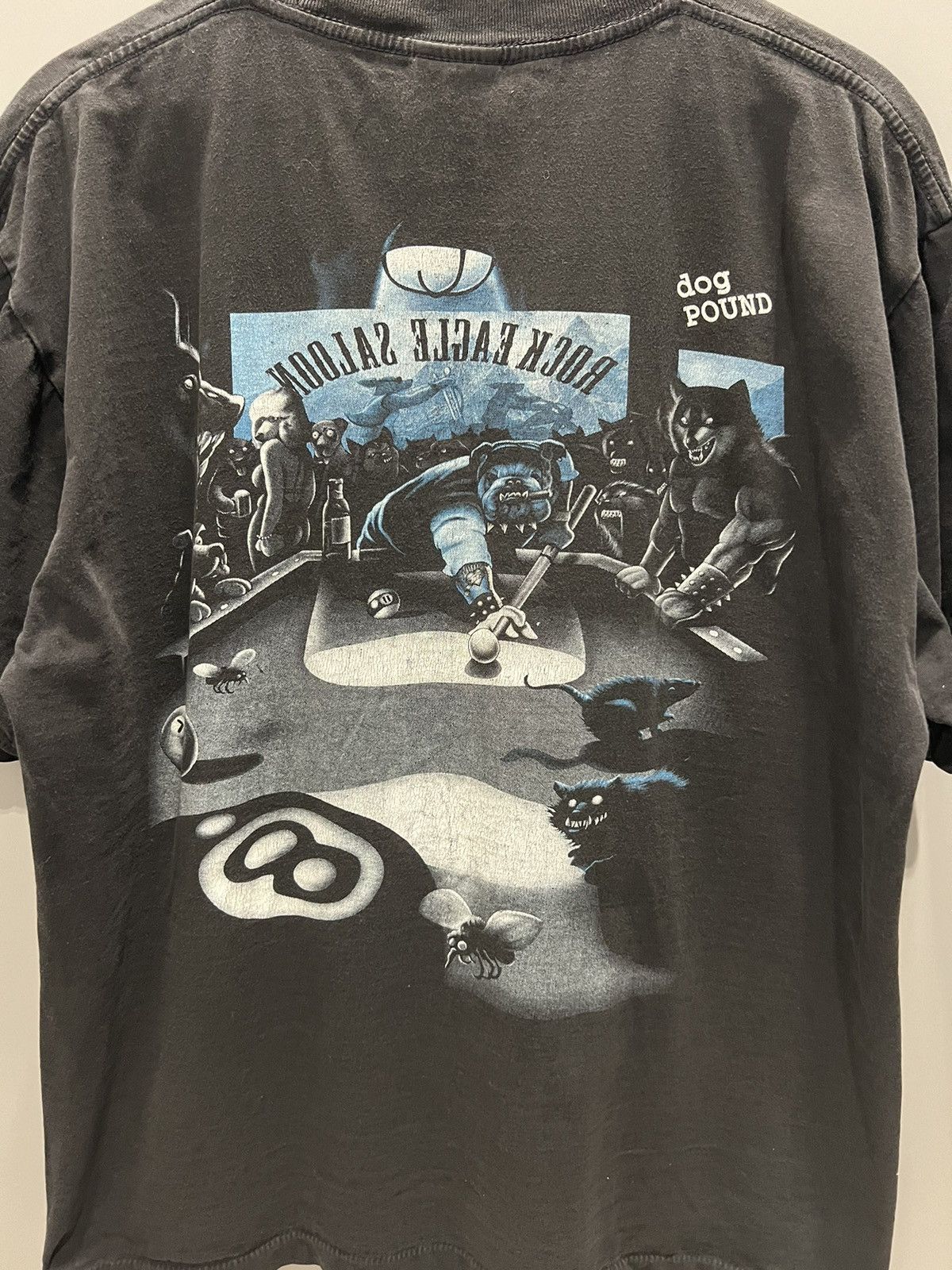 Band Tees Vintage Dog Pound Motorcycle Tee 1998 Fade Large Size US XL / EU 56 / 4 - 4 Thumbnail
